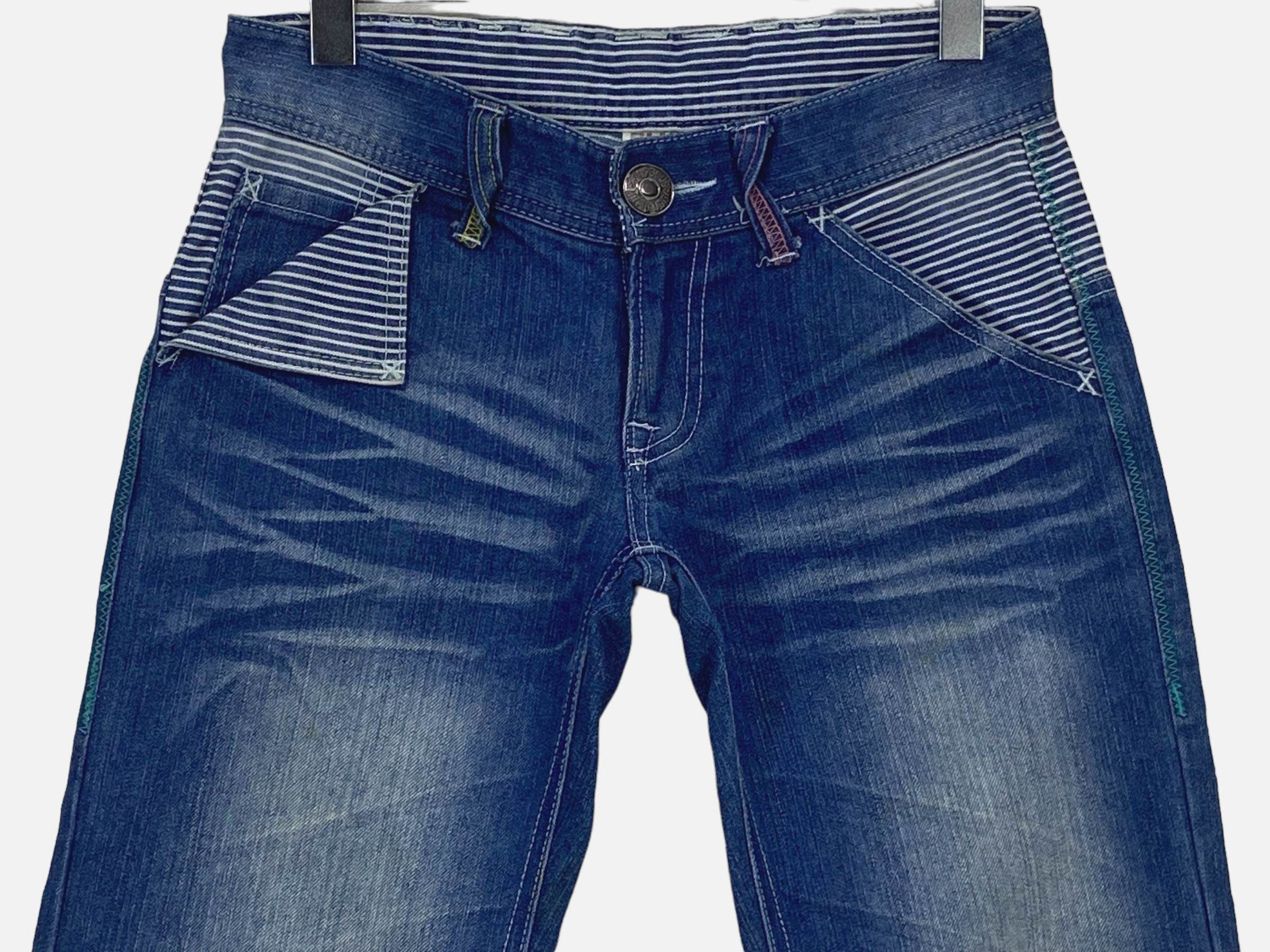 Japanese Brand Blue Moon Blue Japan Ankle Jeans Japanese Spellout Jeans Size 26" / US 2 / IT 38 - 4 Thumbnail