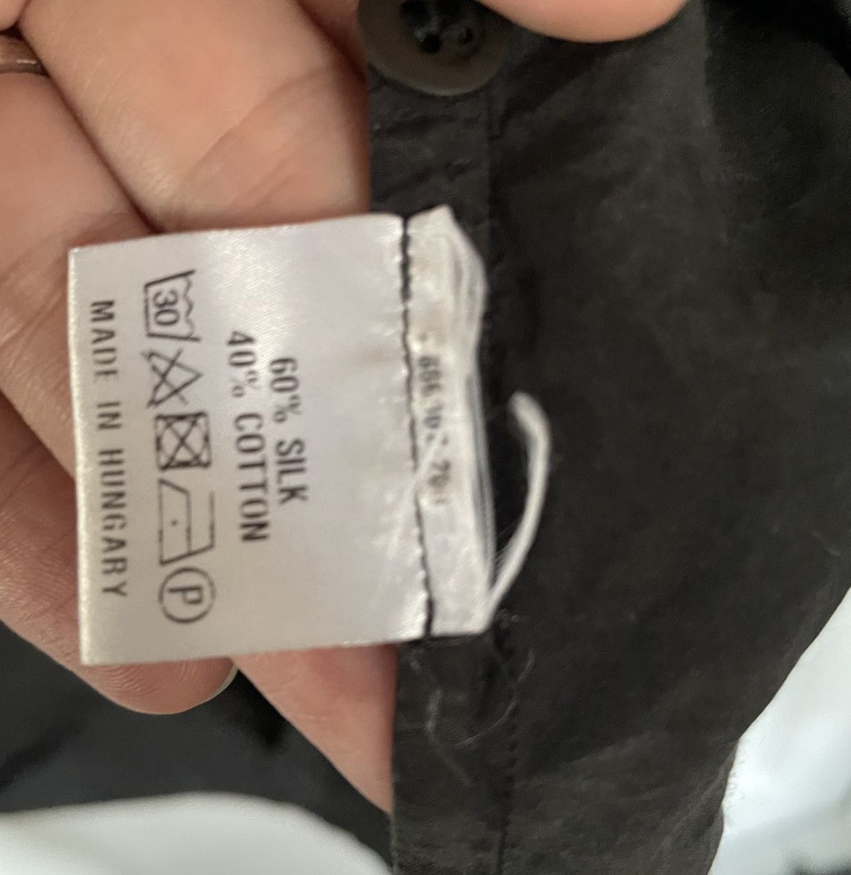 Dries Van Noten Dries Van Noten black silk blend tunic shirt Size 50R - 4 Thumbnail