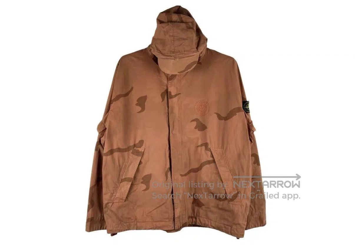 Stone Island Orange Camo Hooded Jacket Size M. Size US M / EU 48-50 / 2 - 1 Thumbnail