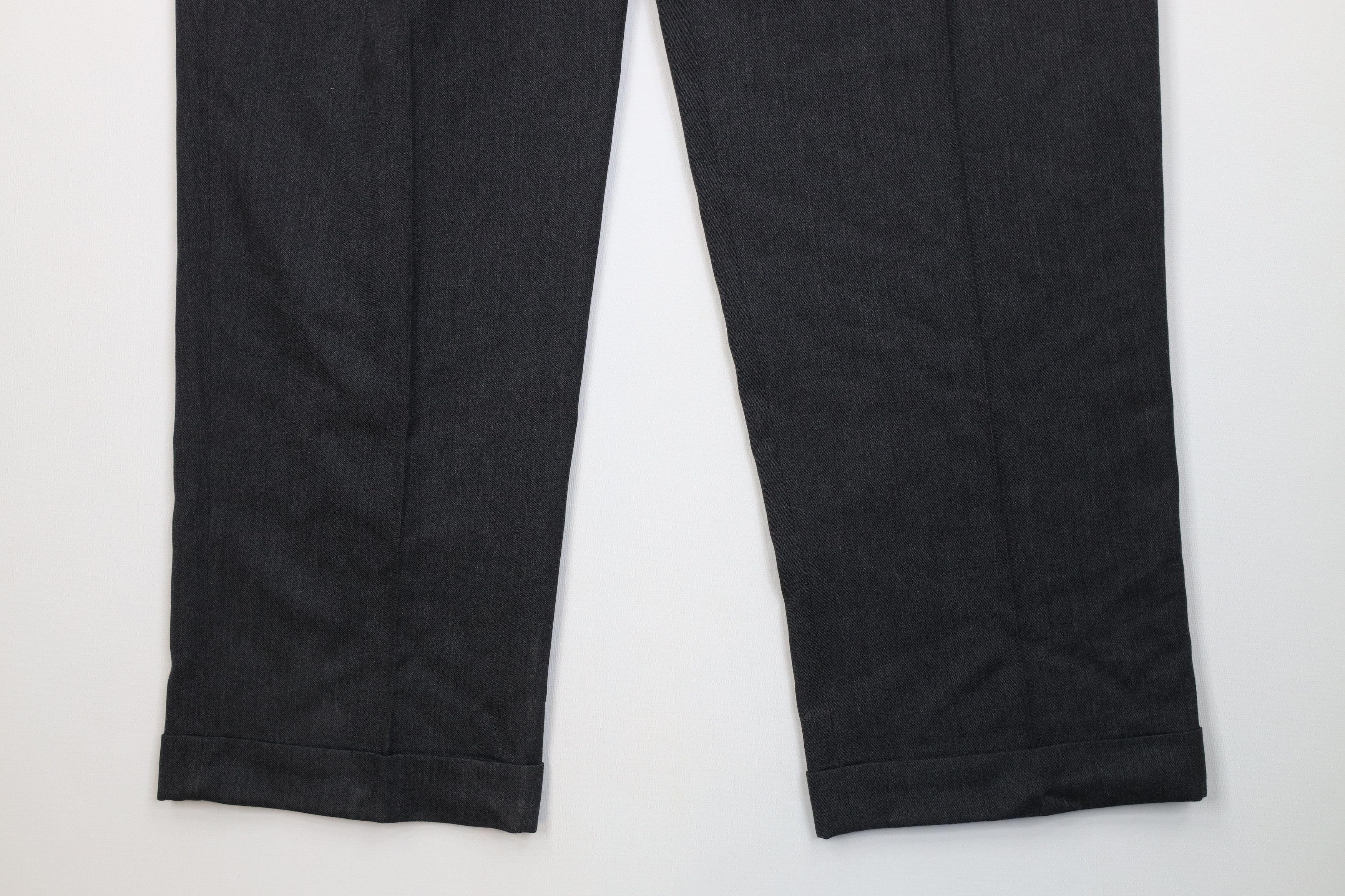Eddie Bauer Vintage 90s Eddie Bauer Wide Leg Chino Pants Trousers Gray Size US 34 / EU 50 - 4 Thumbnail