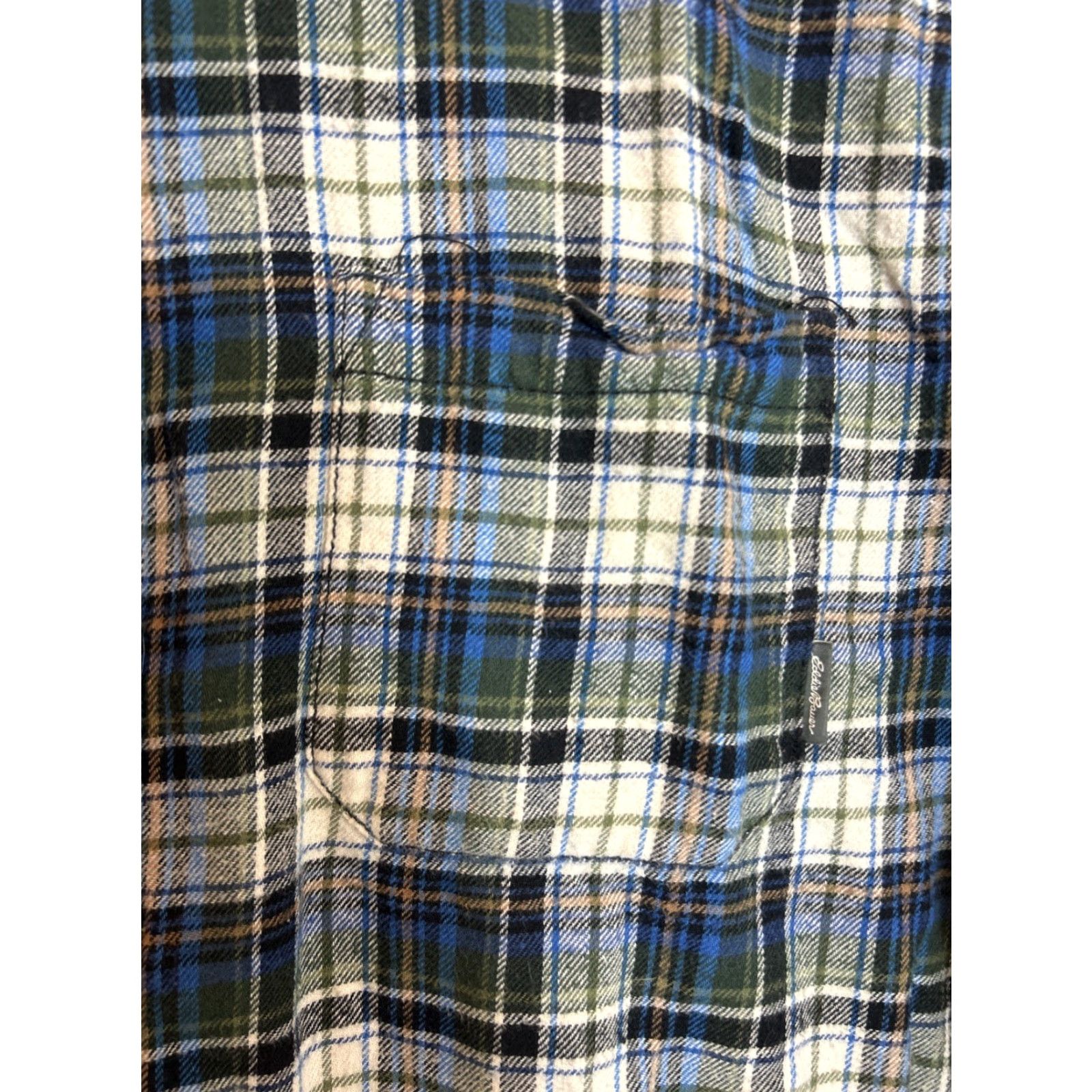 Eddie Bauer Eddie Bauer Mens 2XL Long Sleeve Button-Down Flannel Plaid Blue Shirt Size US XXL / EU 58 / 5 - 6 Thumbnail