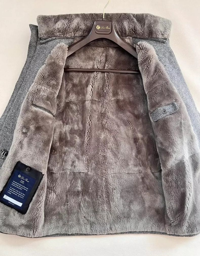 Loro Piana LORO PIANA Sheepskin overcoat Size US XXL / EU 58 / 5 - 2 Thumbnail