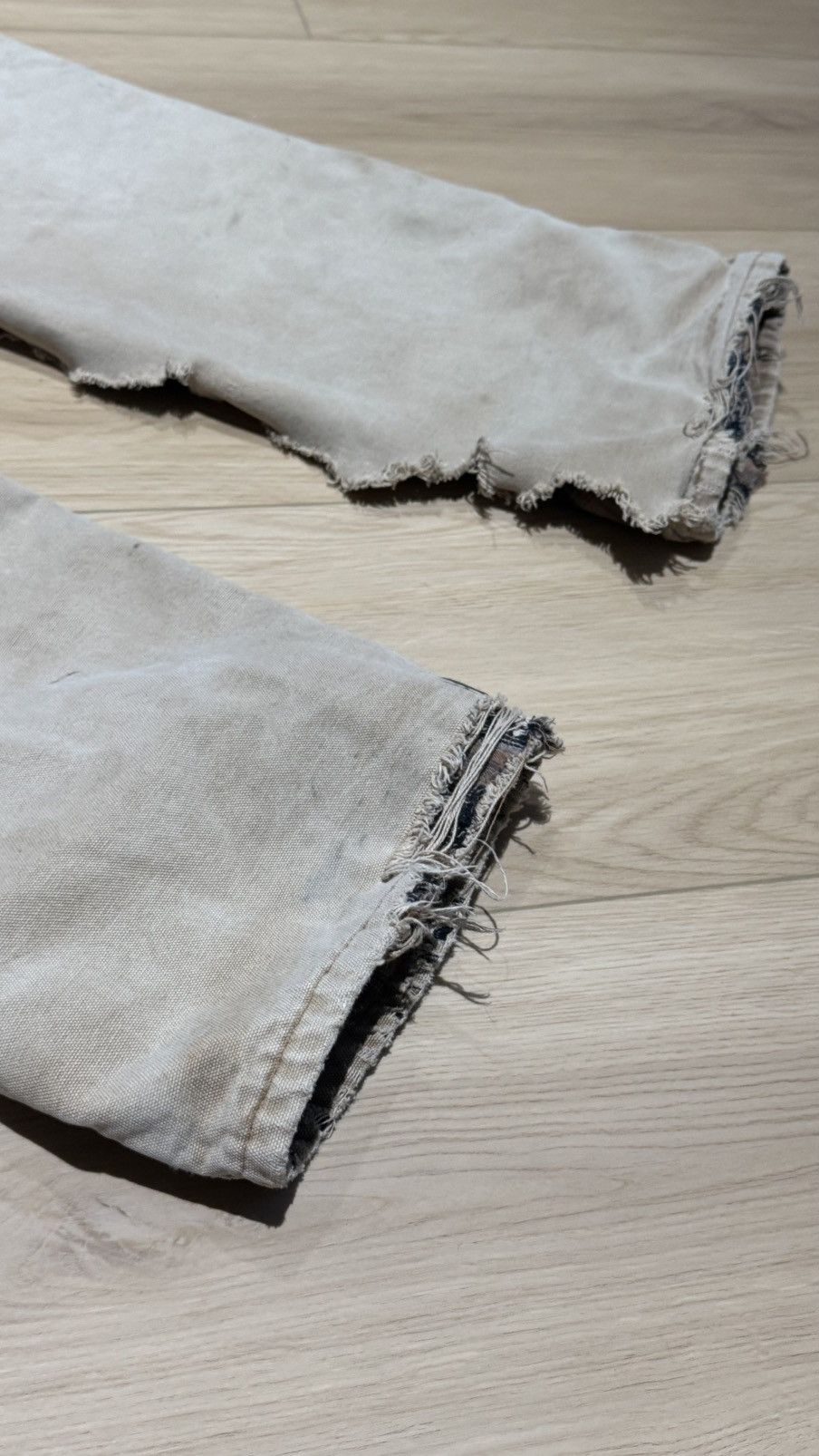 Carhartt Carhartt flannel lined carpenter pants distressed frayed Size US 32 / EU 48 - 23 Thumbnail