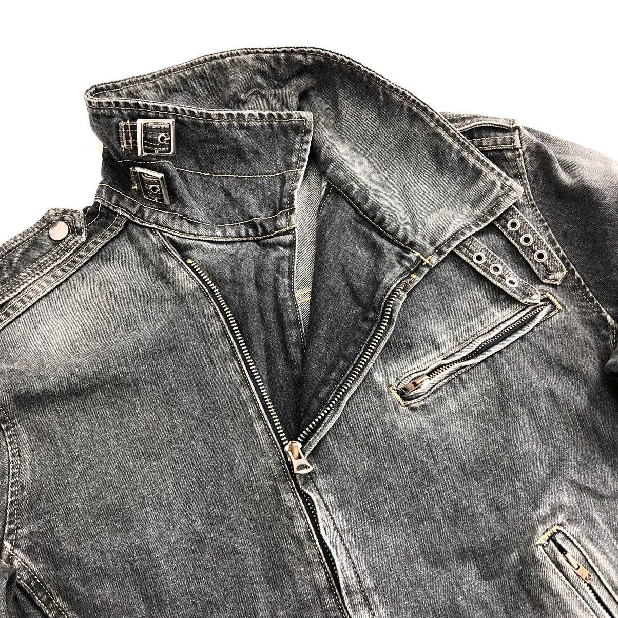 If Six Was Nine Vintage Japanese Brand Black Wash Biker Jacket Jeans Size US M / EU 48-50 / 2 - 11 Thumbnail