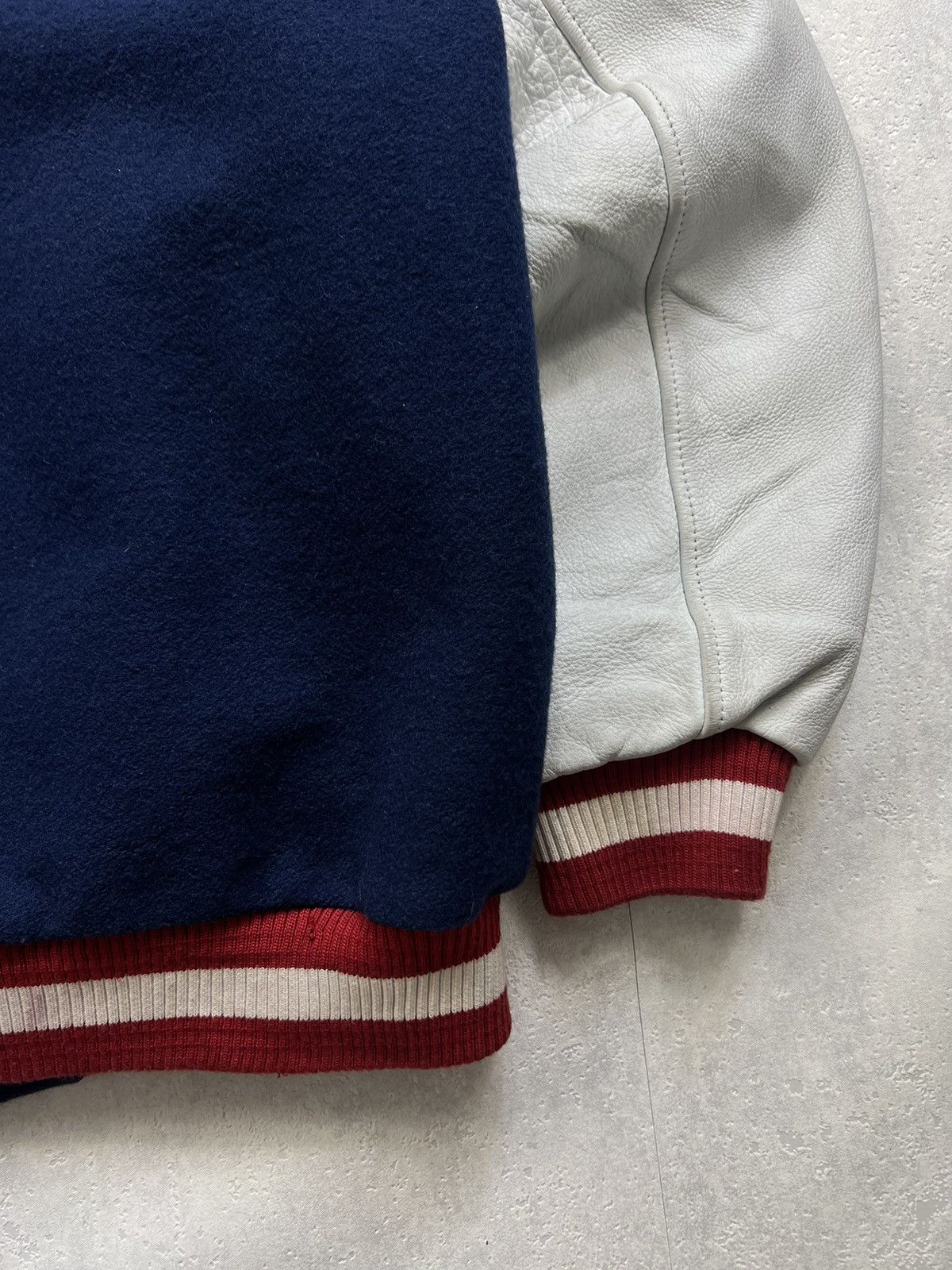 Nike 00's NIKE SOX EXTREMLY RARE VARSITY HEAVE BOMBER JACKET Size US L / EU 52-54 / 3 - 14 Thumbnail