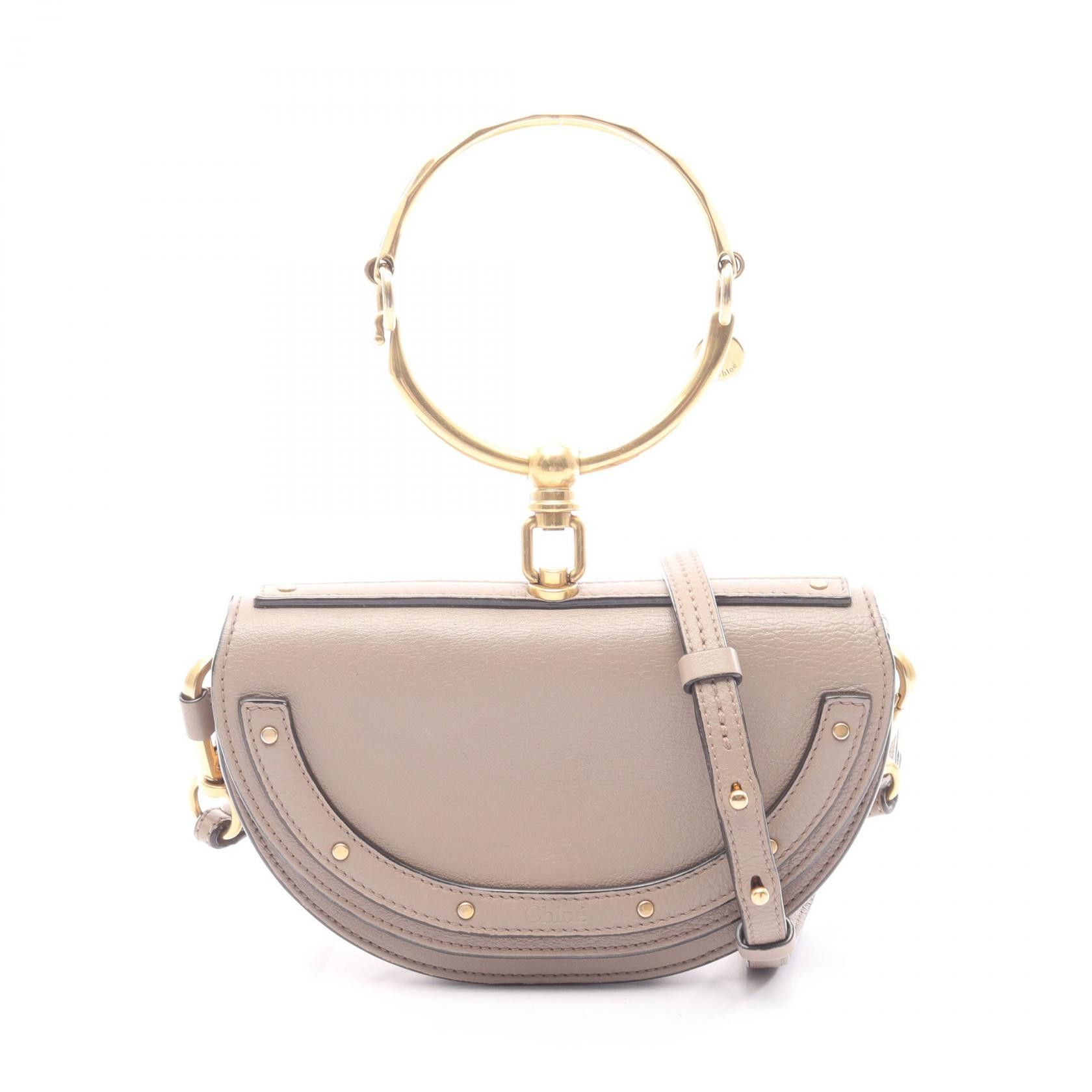 Chloe Chloe Chloe Nile Small Minudiere Leather 2way Handbag Leather Handbag DUTY FREE for USA Size ONE SIZE - 1 Thumbnail