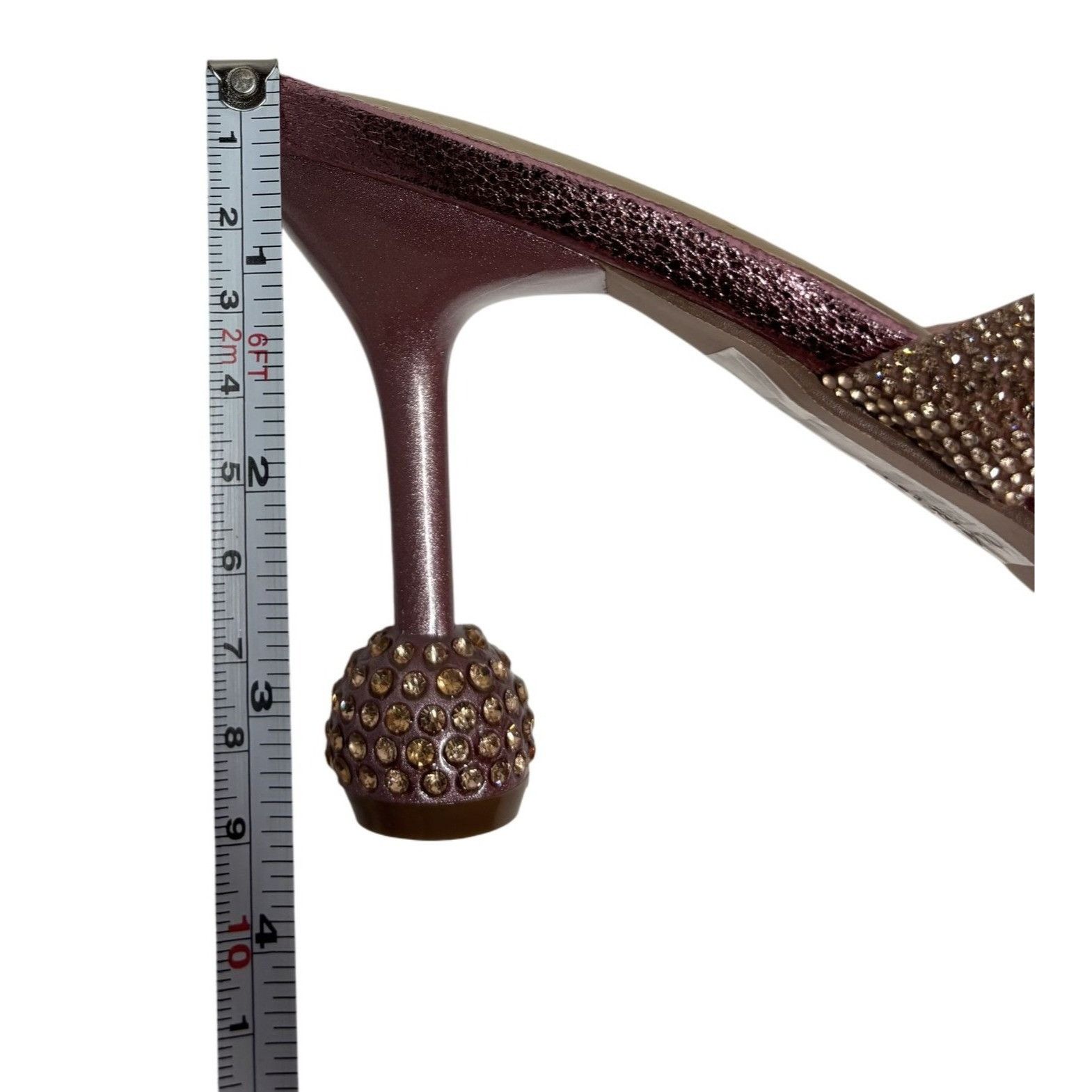 Other CHASE+CHLOE / Olla-1 / Pink / Rhinestone Embellished Cross-S Size US 8.5 / IT 38.5 - 7 Thumbnail