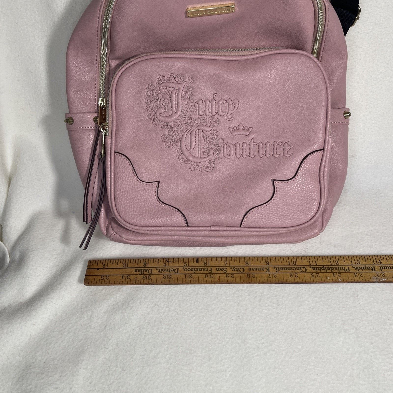 Juicy Couture Juicy Couture "Once Upon A Time" Beautiful Leather Backpack Size ONE SIZE - 11 Thumbnail