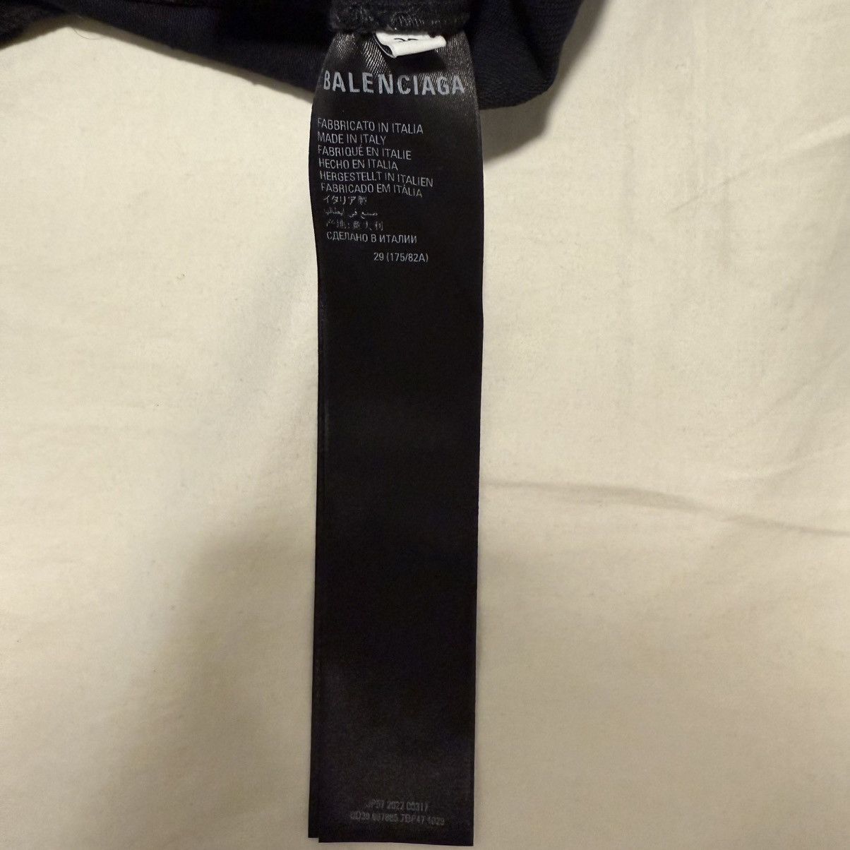 Balenciaga FW22 NEW Balenciaga Lost Tape Unisex Distressed Black Jeans Size US 32 / EU 48 - 11 Thumbnail