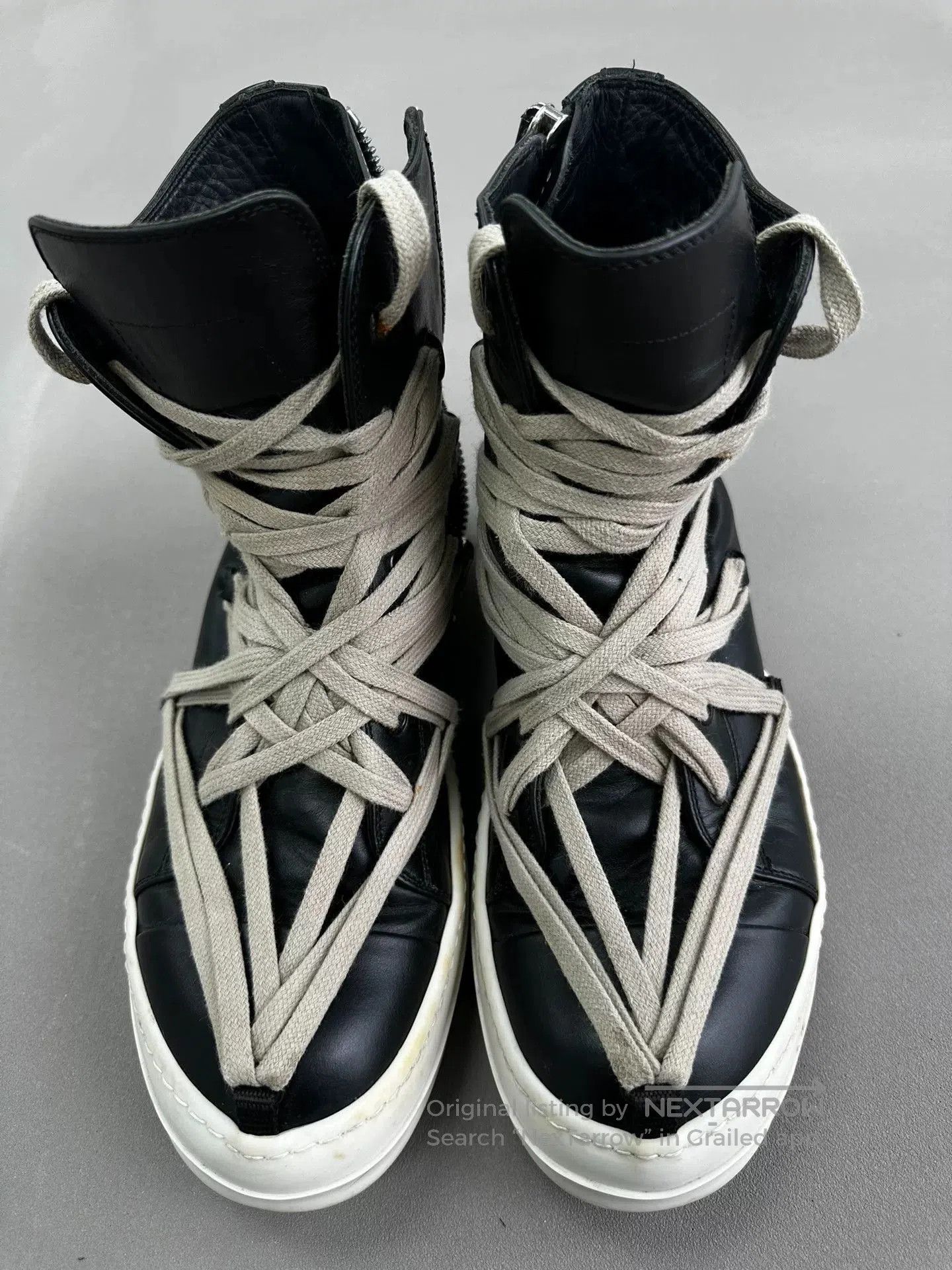 Rick Owens Rick Owens High-Top Sneakers with Laces. Size US 8 / EU 41 - 1 Thumbnail