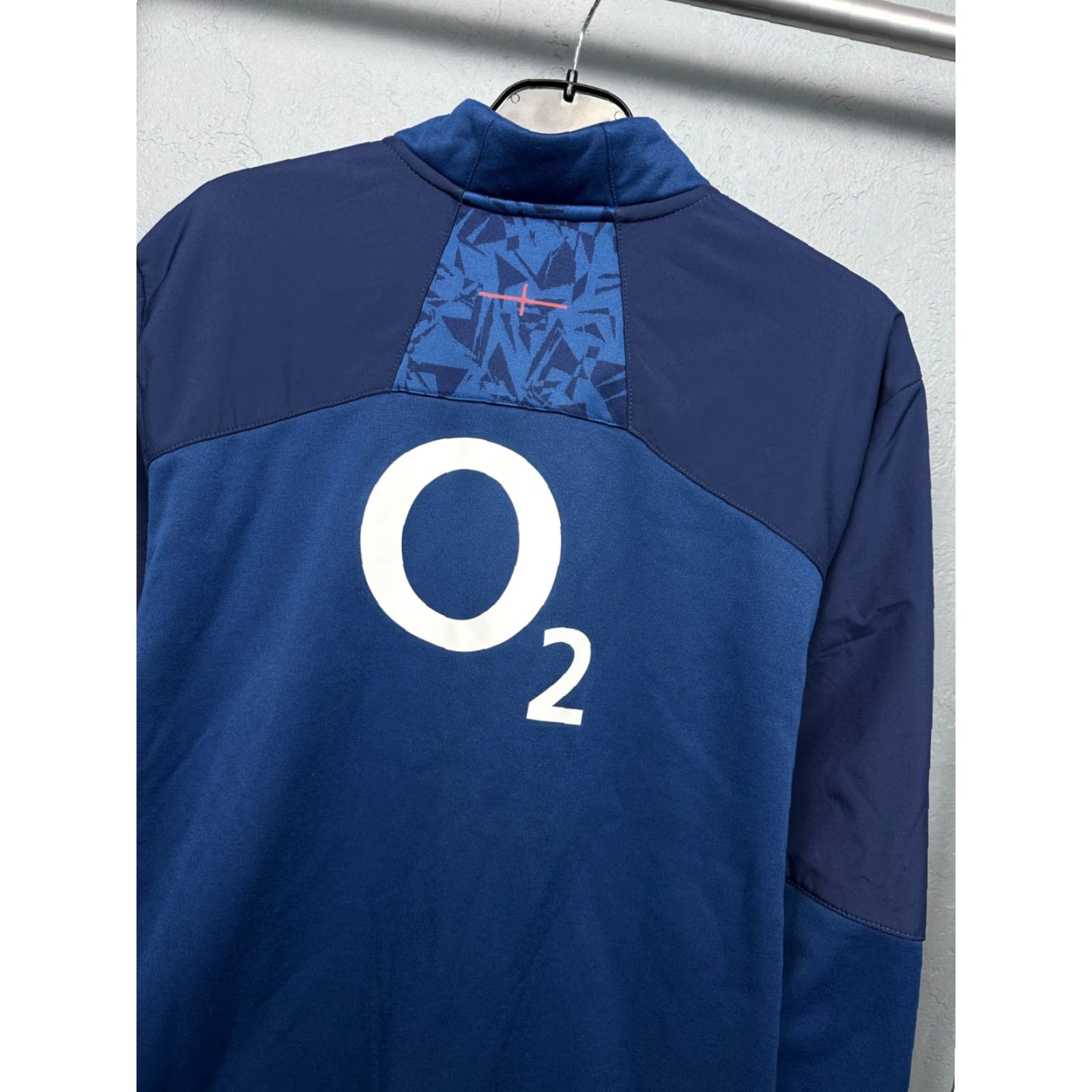 Umbro Umbro O2 England Rugby 1/4 Zip Long Sleeve Jersey XXL Blue Logo Sweatshirt Mens Size US XXL / EU 58 / 5 - 8 Thumbnail