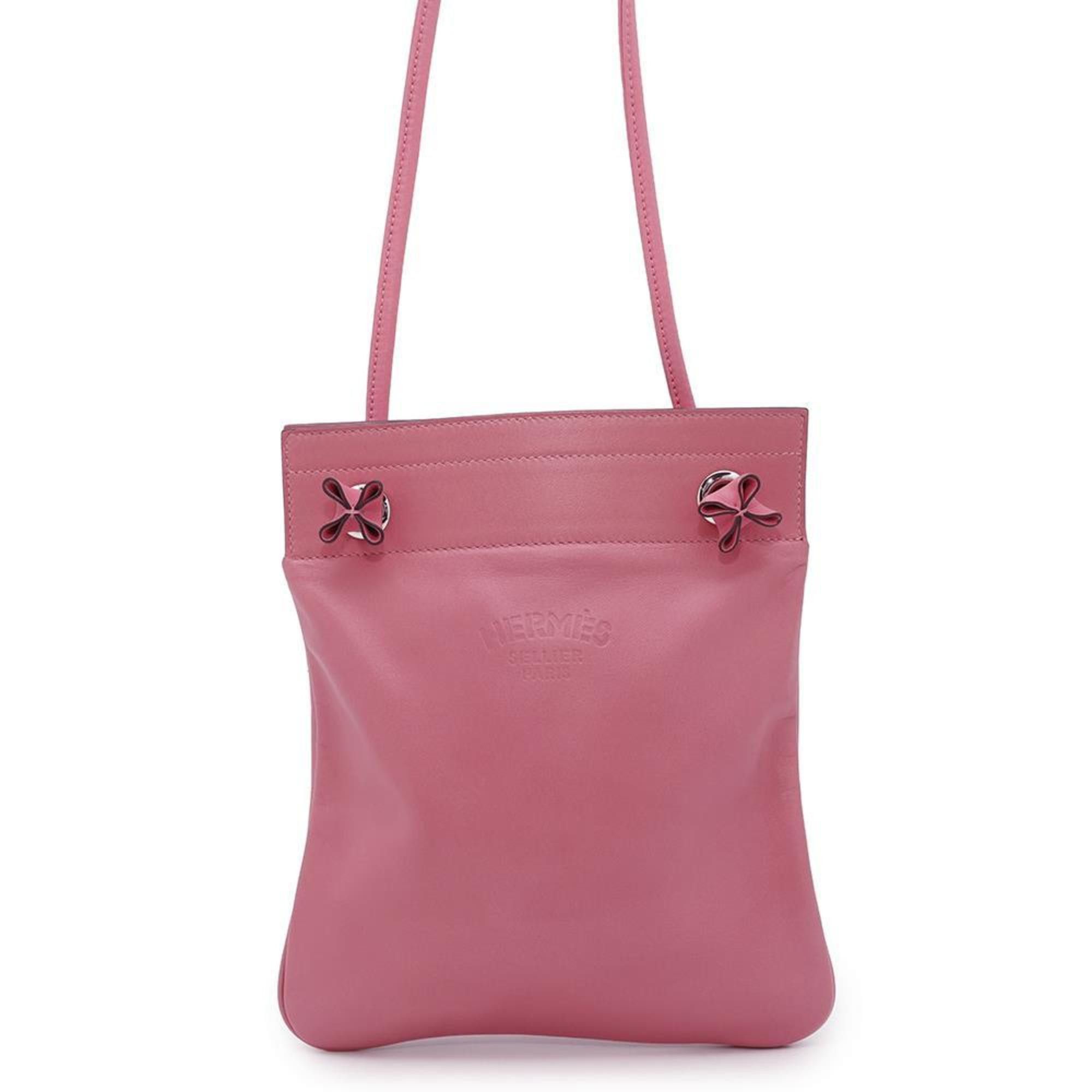 Hermes Shoulder Bag Sac Aline Mini Rose Azalee Swift C Stamp, Women's