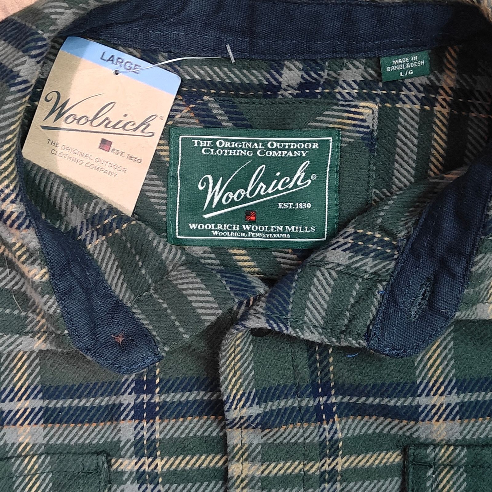 Woolrich Woolen Mills Woolrich Heavyweight Brushed Cotton Brawny Flannel Shirt Size US L / EU 52-54 / 3 - 2 Thumbnail