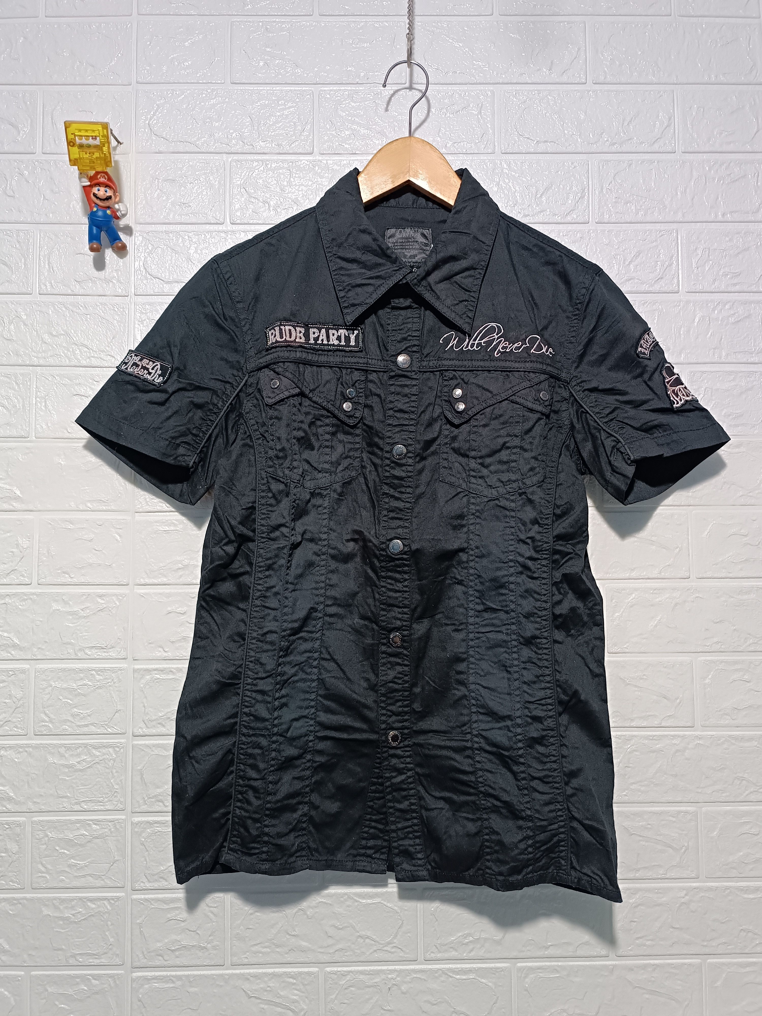 In The Attic Vintage In The Attic Short Sleeve Shirt Gothic Grunge Style Size US M / EU 48-50 / 2 - 2 Thumbnail