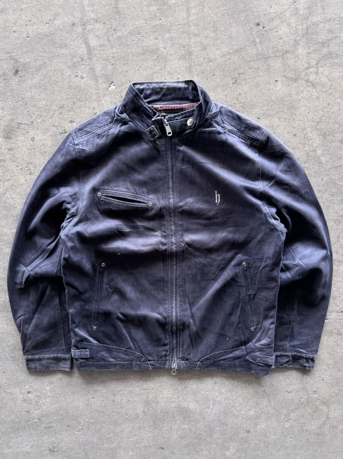 Vintage Dj Honda Double Zip Up Riders Jacket