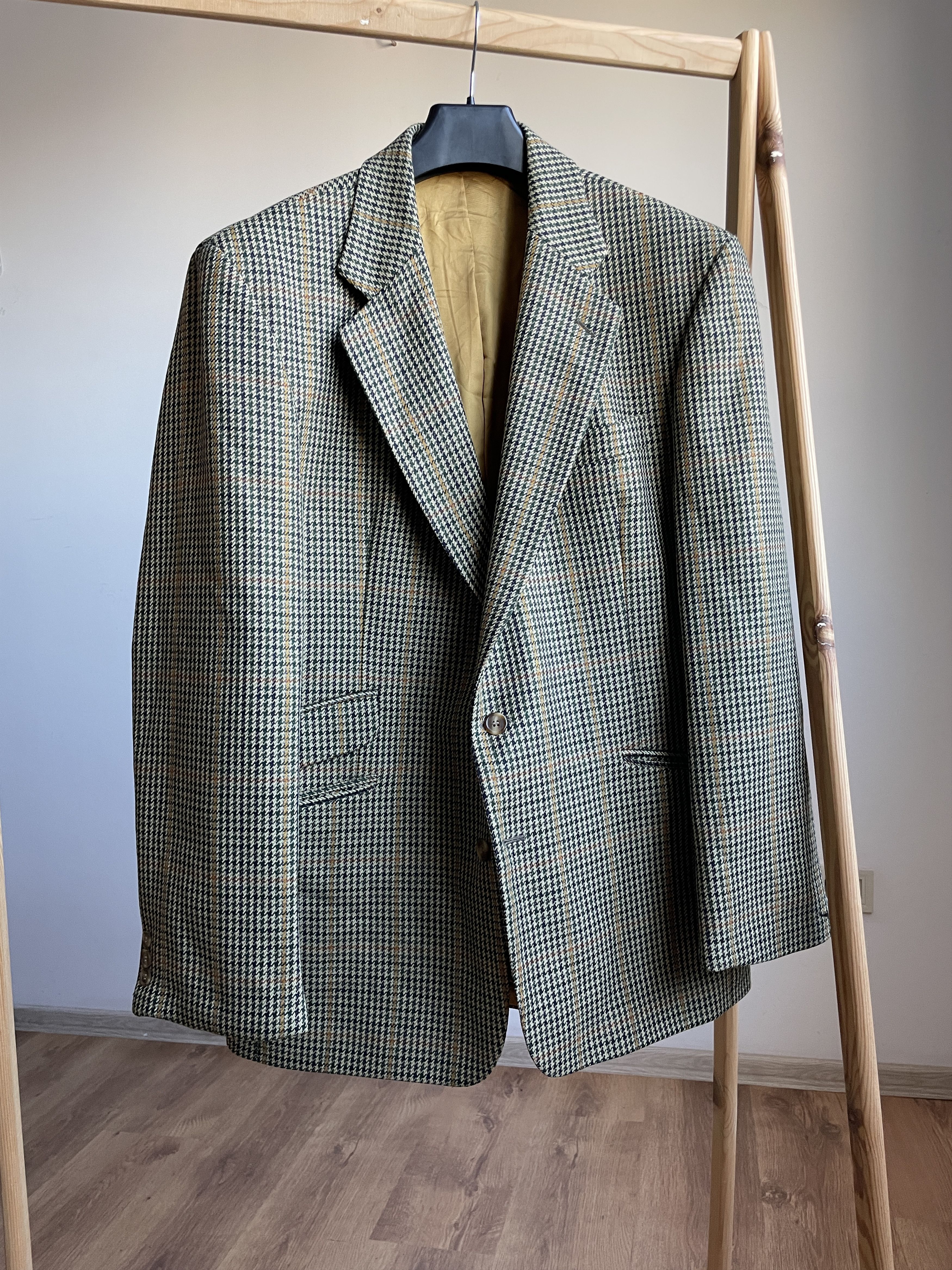 Other Brook Taverner Vintage Houndstooth Tweed Sport Coat Blazer Size 44R - 1 Thumbnail