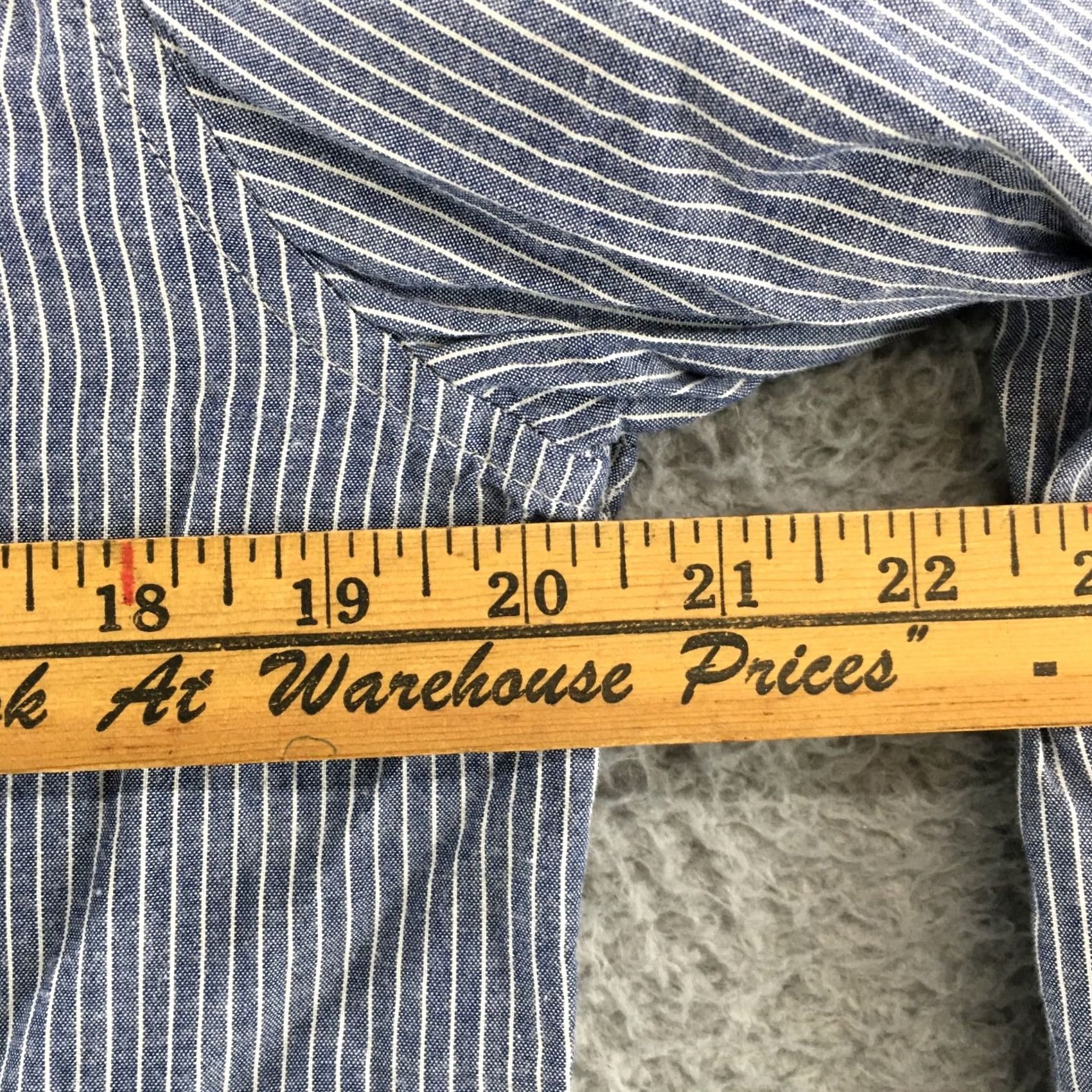 American Eagle Outfitters American Eagle Outfitters Shirt Mens M Blue Striped Button Down Long Sleeve Size US M / EU 48-50 / 2 - 4 Thumbnail