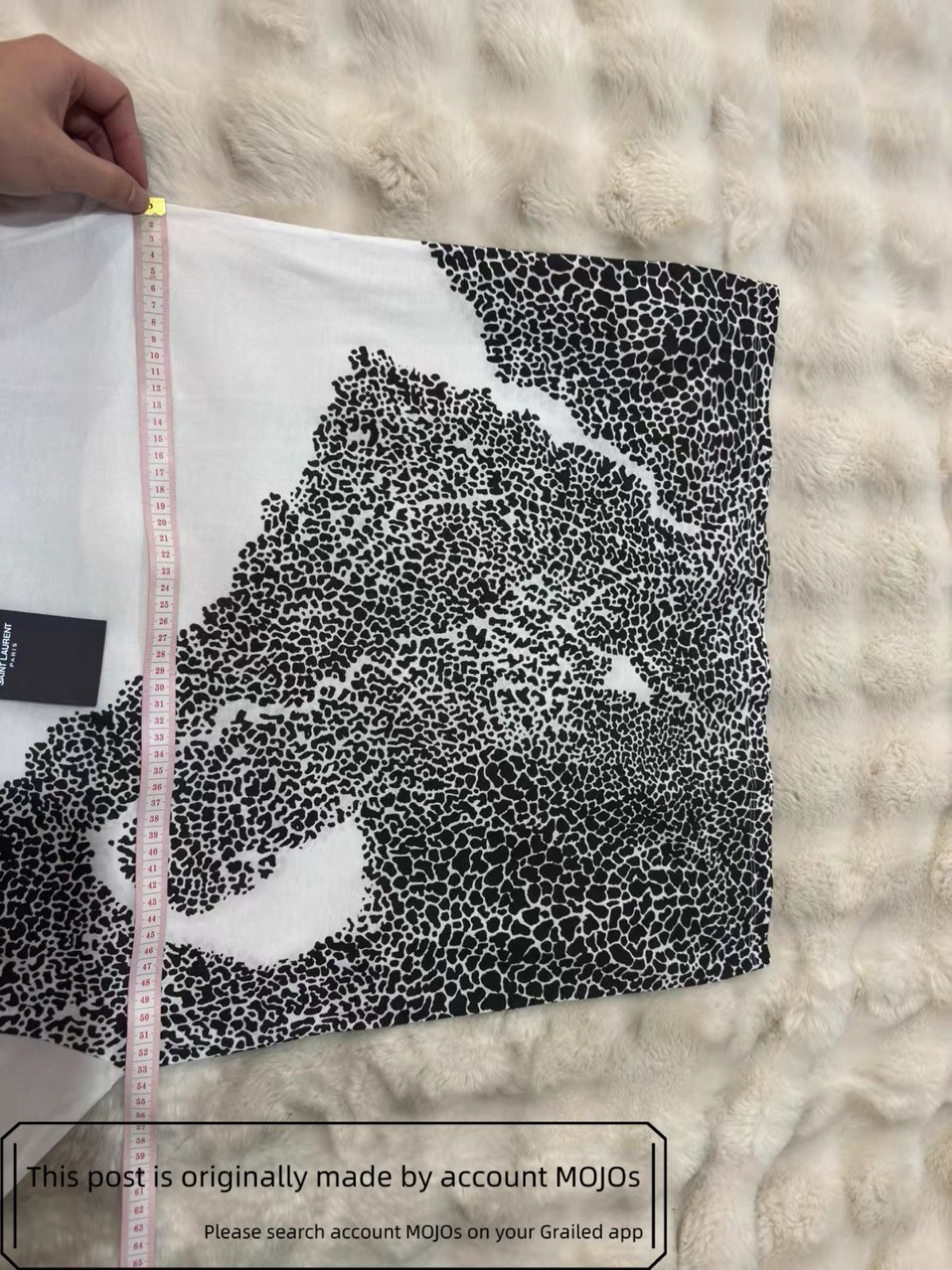 Saint Laurent Paris Sz M Saint Laurent Paris Bottom Leopard White Tee mojos15284 Size US M / EU 48-50 / 2 - 7 Thumbnail