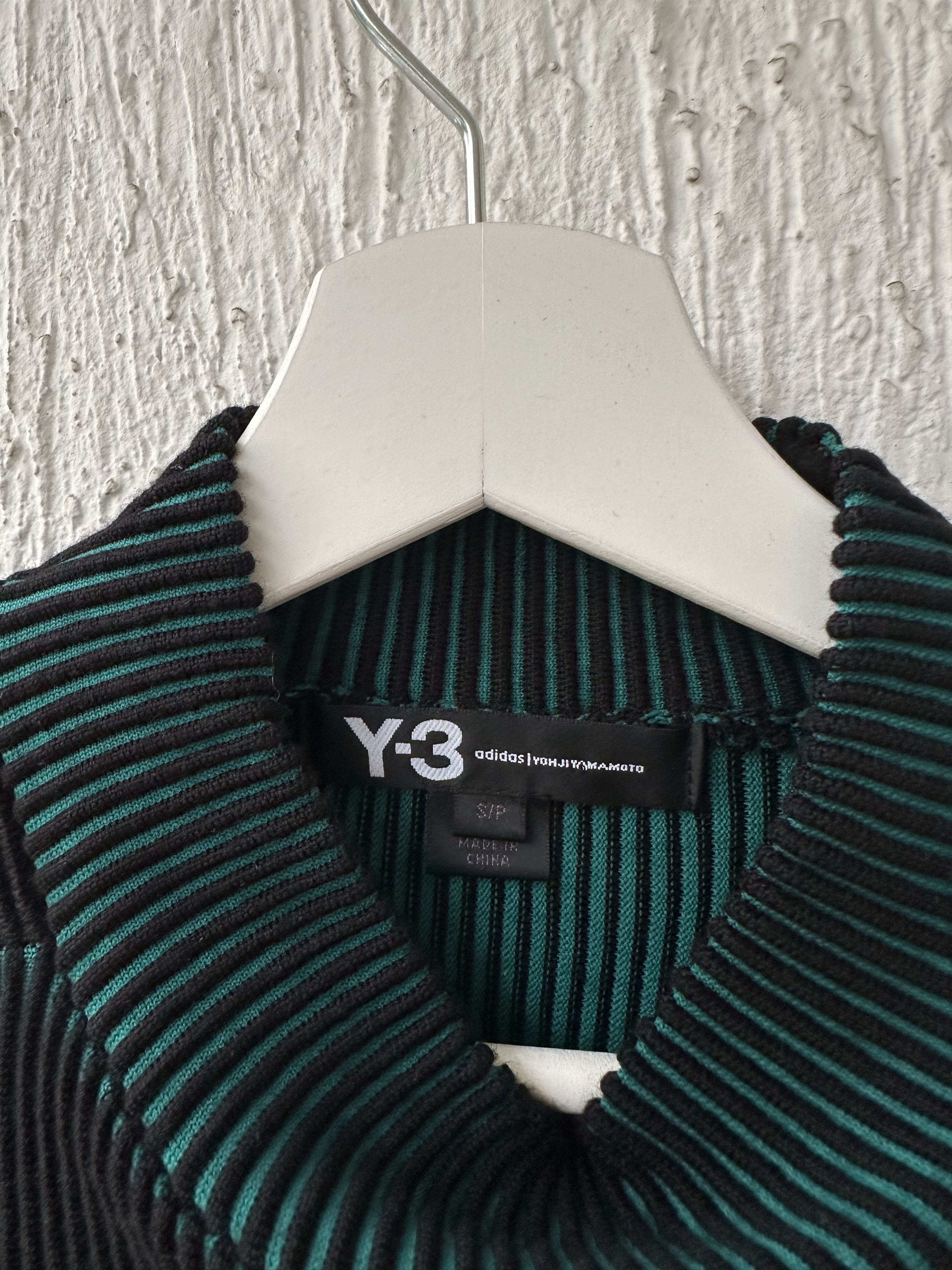 Y-3 two tone pleated mock neck sweater Size US S / EU 44-46 / 1 - 4 Thumbnail