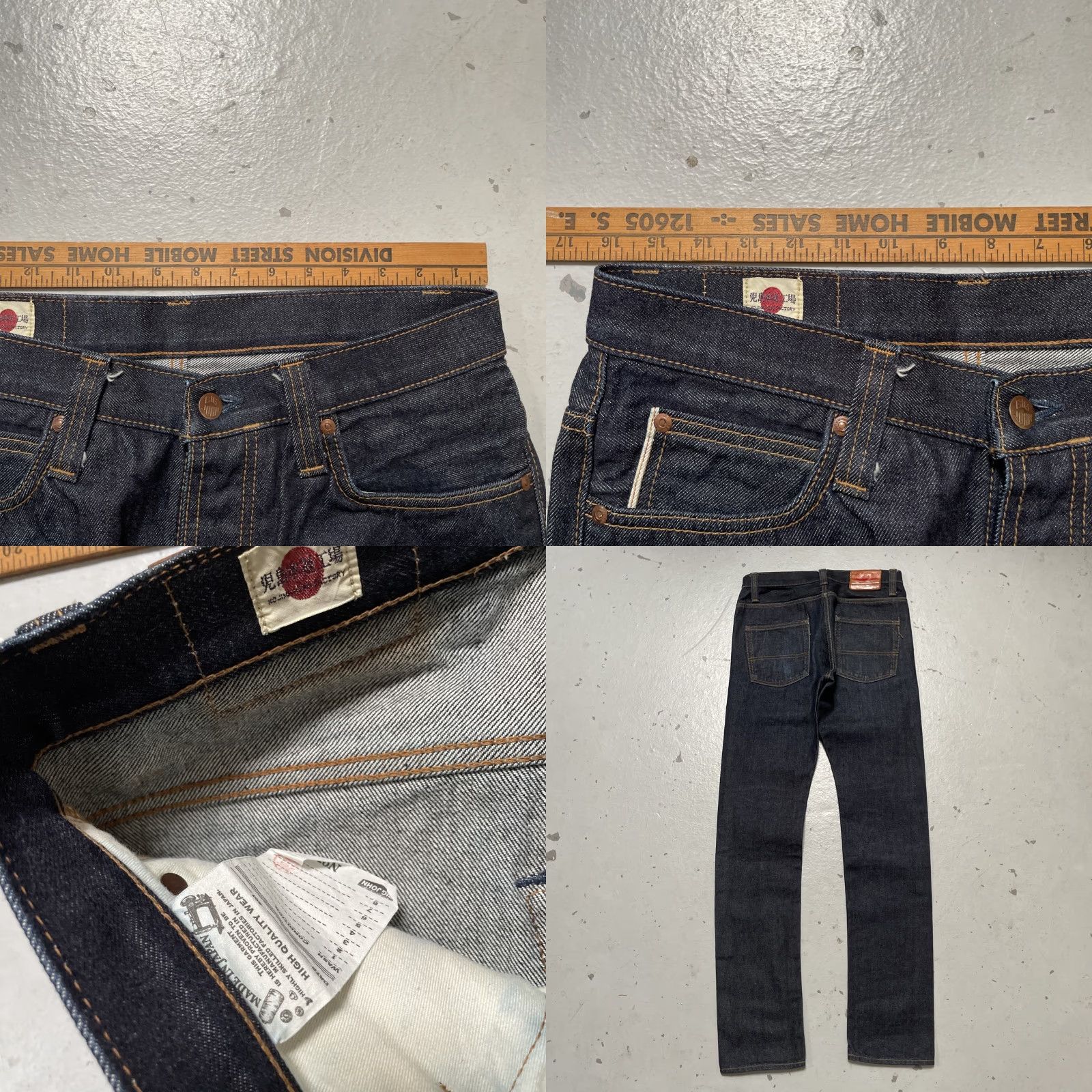 Big John Big John M106D Selvedge Dark Blue Denim Jeans 31x34 Unisex Adults 31 Jeans EUC Japan 90s Vintage Heritage Workwear Straight Size US 31 - 8 Thumbnail