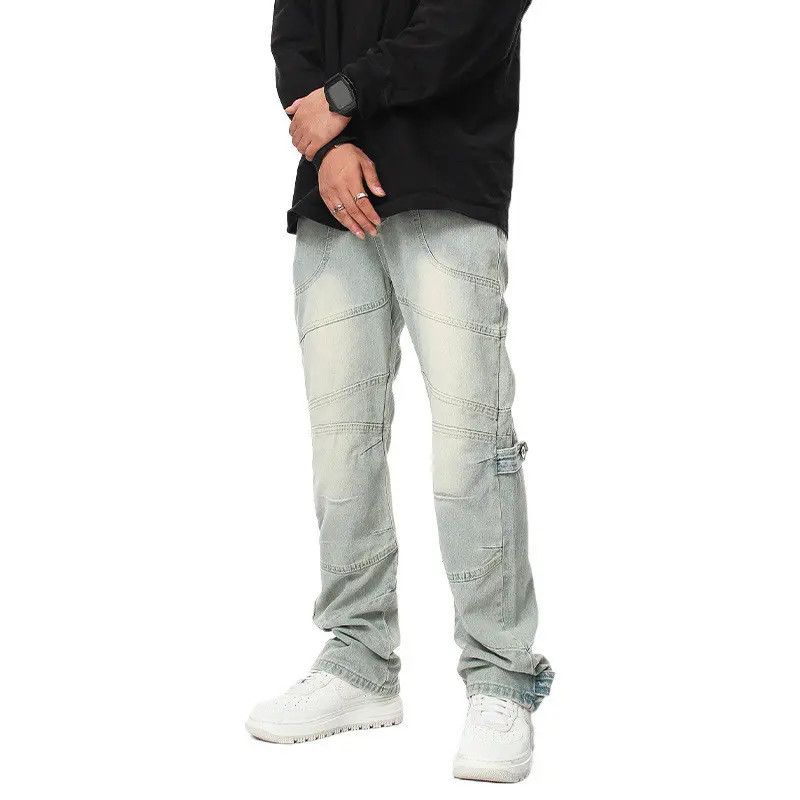 Japanese Brand × Jean Retro patchwork hip-hop straight leg jeans Size US 32 / EU 48 - 5 Thumbnail