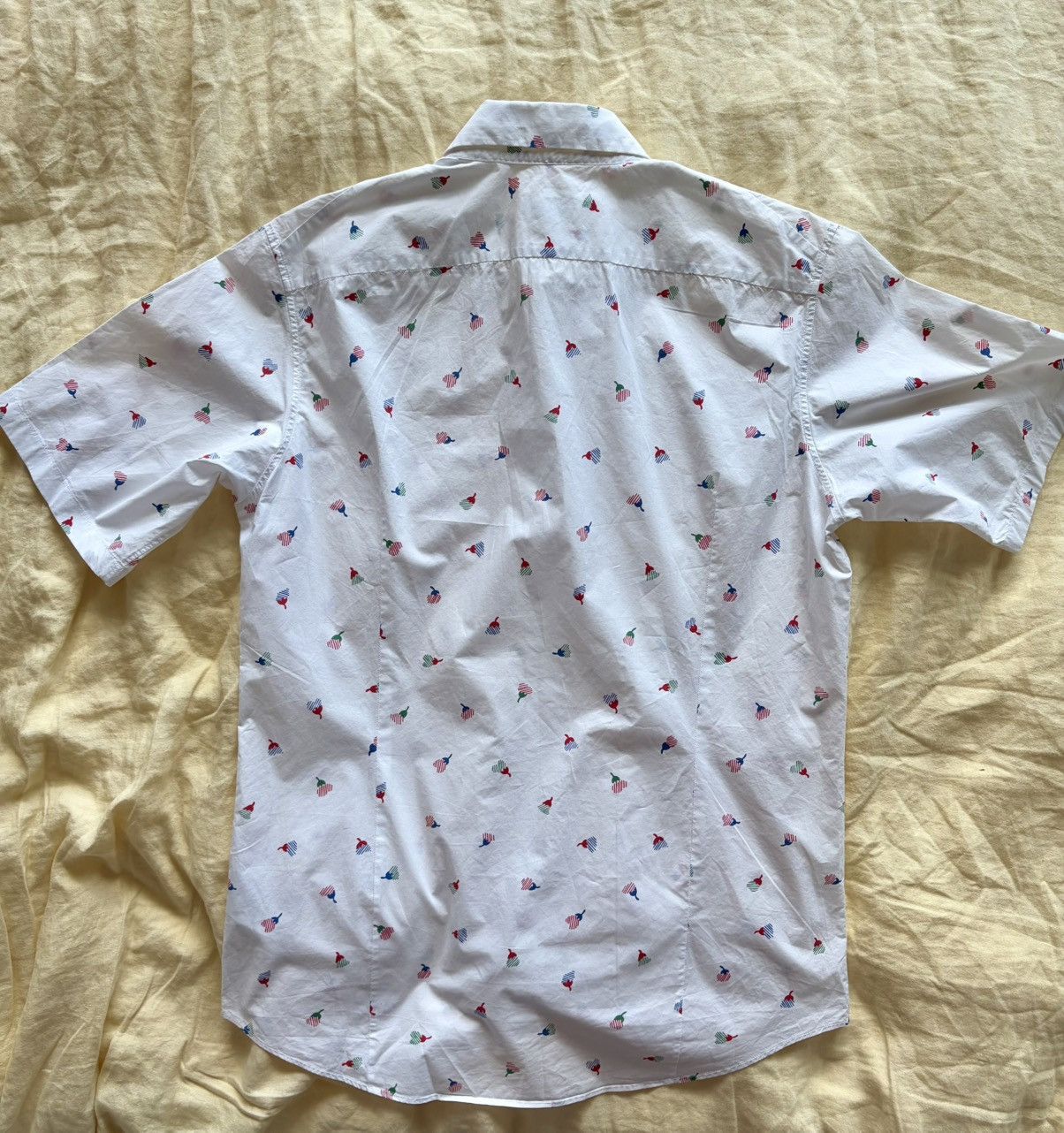 Jil Sander Jil Sander Abstract Floral Short Sleeve Shirt Size US M / EU 48-50 / 2 - 2 Thumbnail