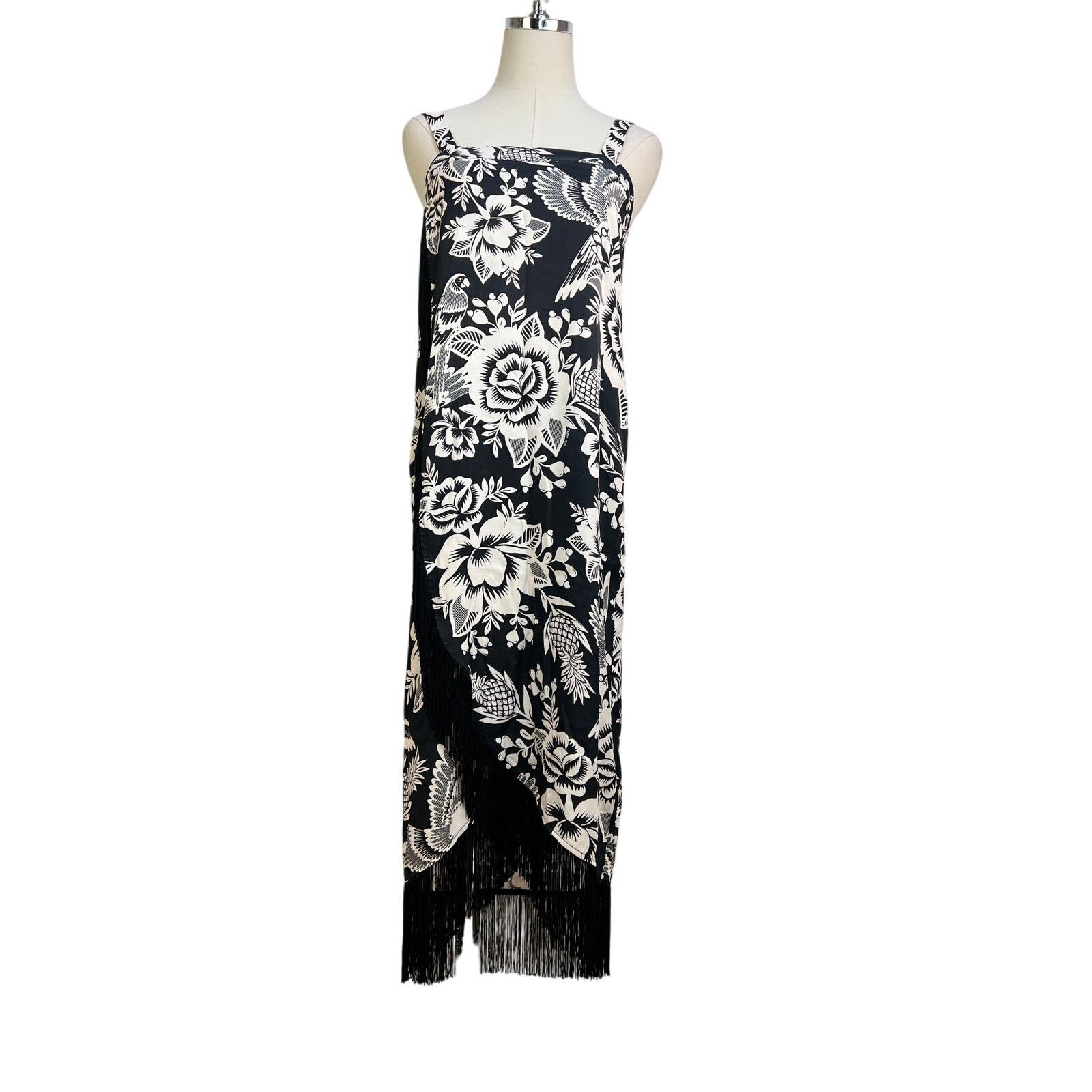 Anthropologie Anthropologie Hutch Ronnie Wrap Dress Black White Dot XS |  Grailed