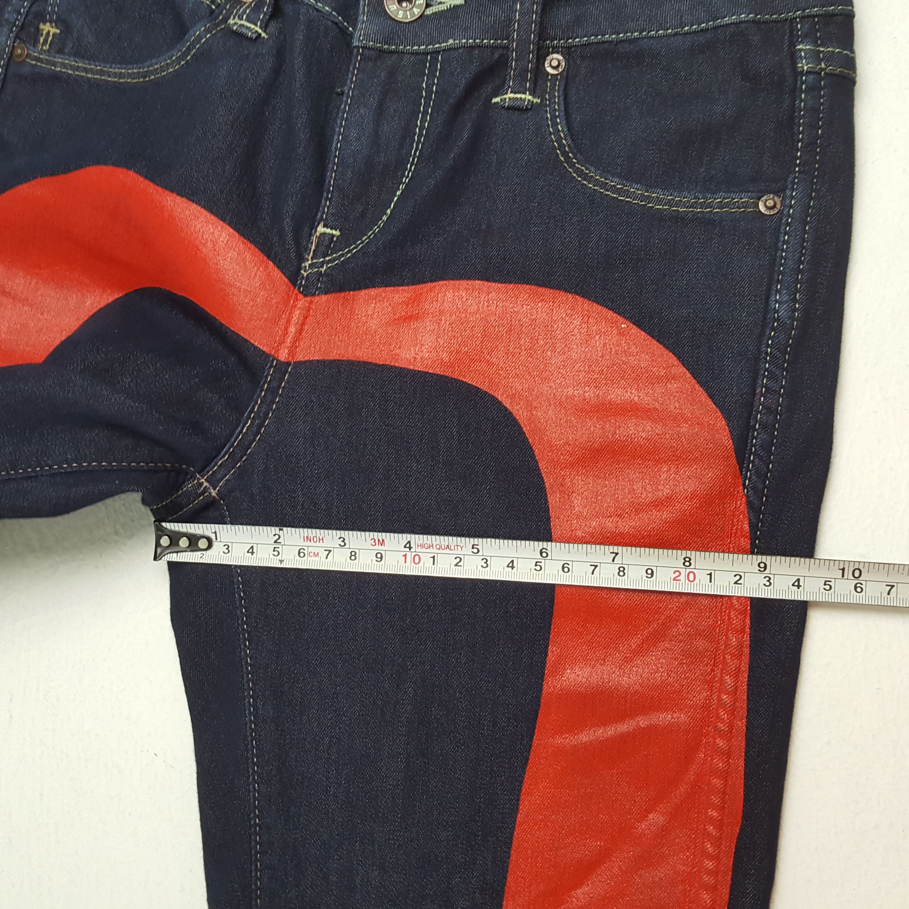 Evisu × Puma × Vintage EVISU x PUMA Jeans Japanese Brand Custom Daicock Size 26" / US 2 / IT 38 - 9 Thumbnail