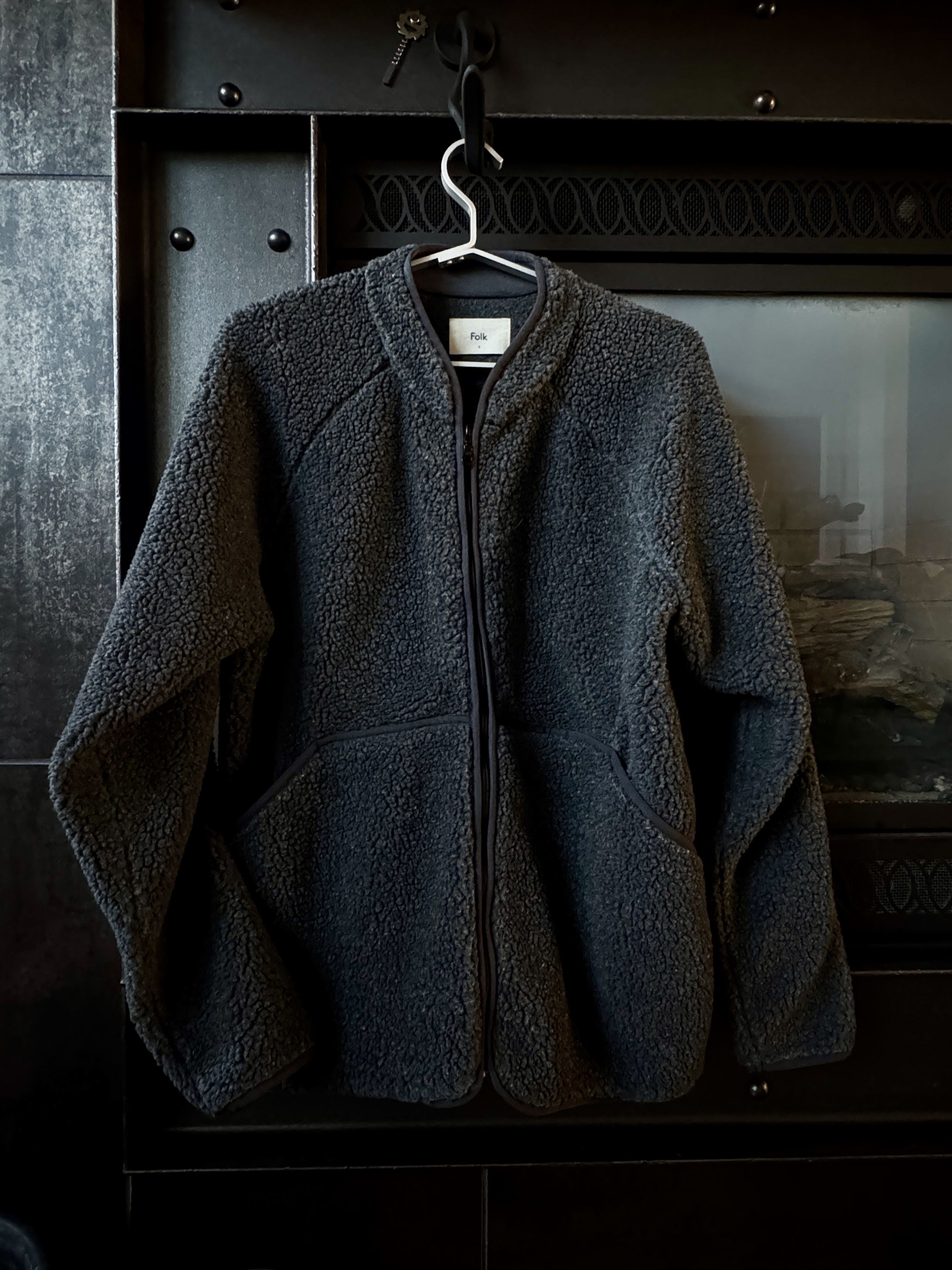 Folk Folk Luxury Grey Fleece Zip Jacket. Size (6) Fits US XL Size US XL / EU 56 / 4 - 1 Thumbnail