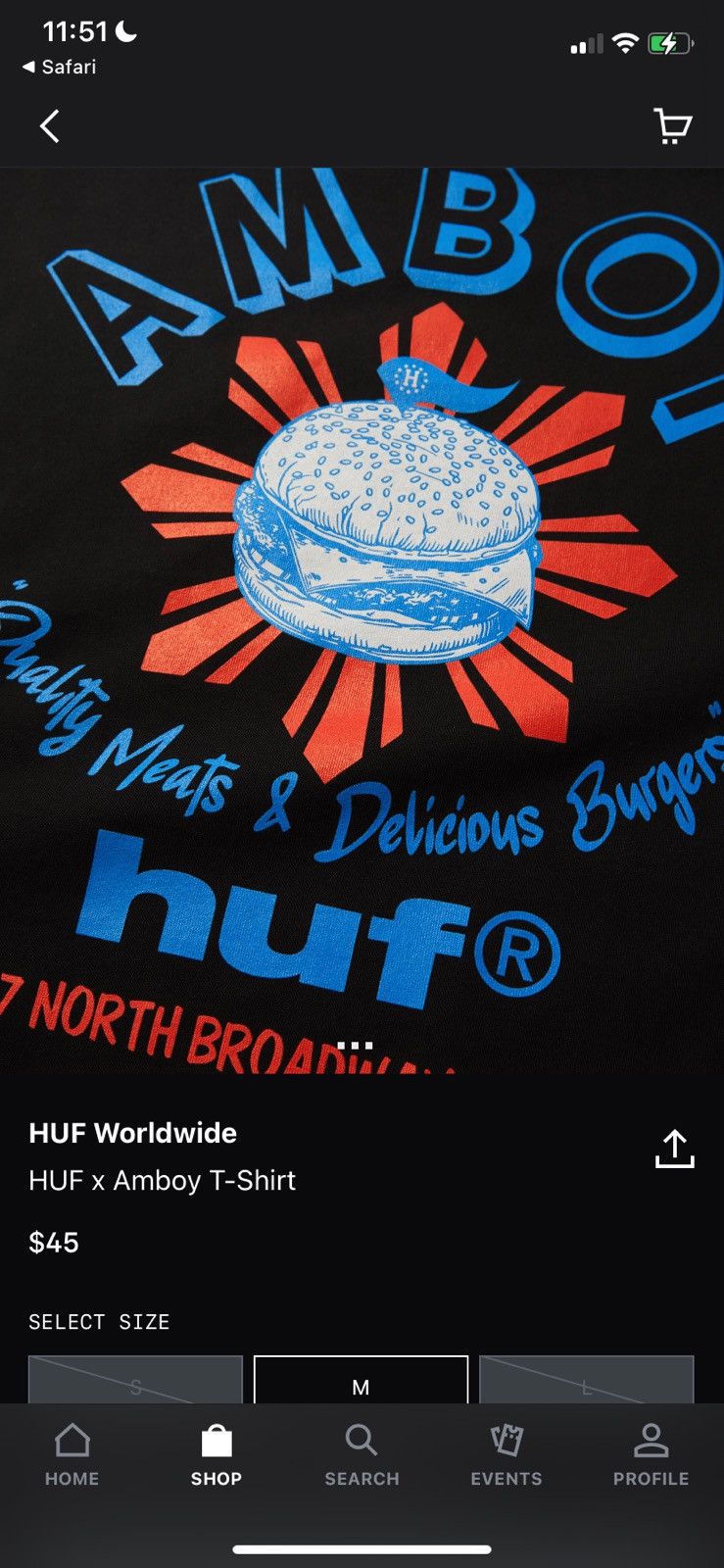 Huf HUF AMBOY Burger Complex Family Style Collab Tee Size US XXL / EU 58 / 5 - 10 Thumbnail