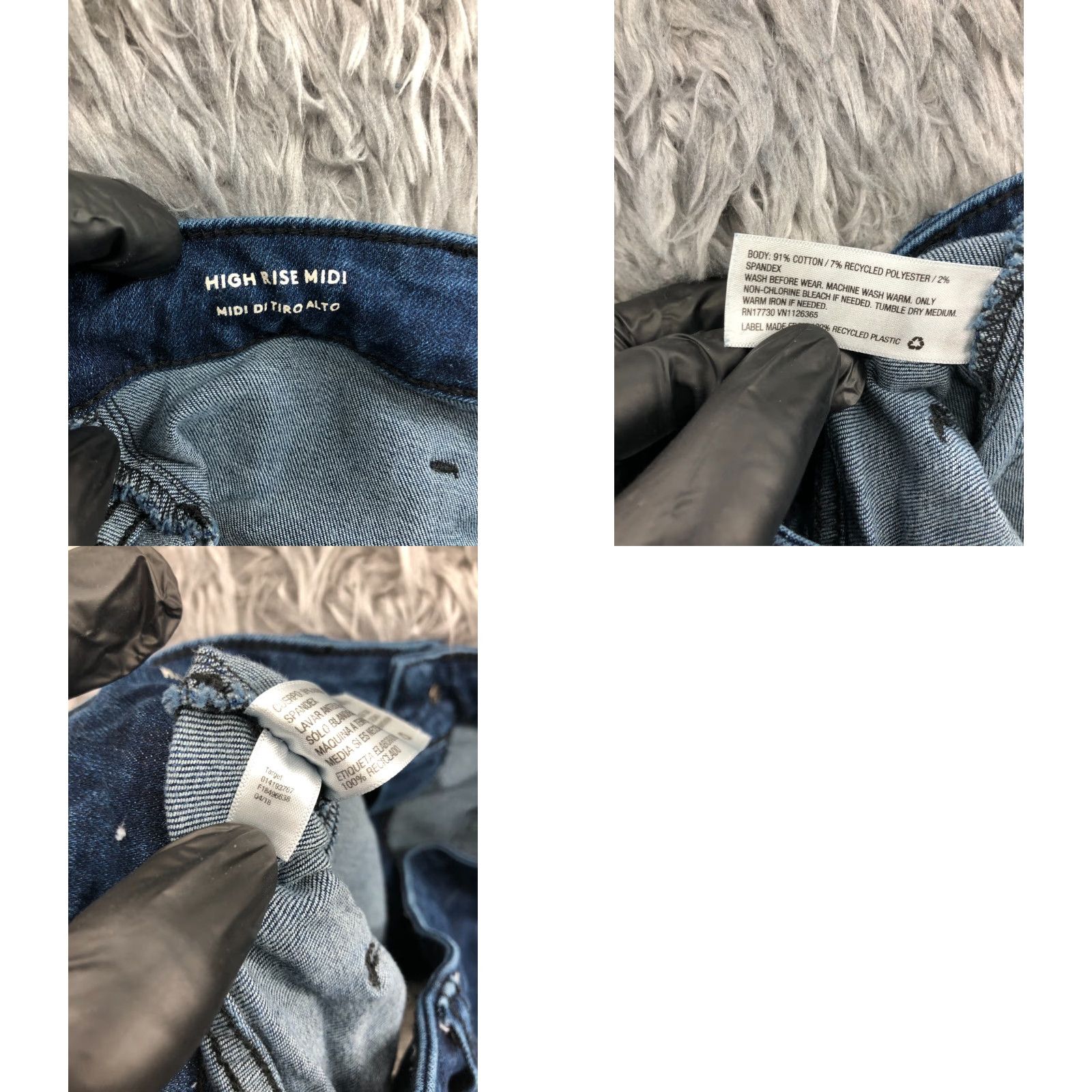 Vintage Universal Thread Hi Rise Midi Shorts Womens Size 4 Medium Wash Blue Denim 5-Pocket Regular Fit Boyfriend Style Womens Shoes? Size 27" / US 4 / IT 40 - 8 Thumbnail