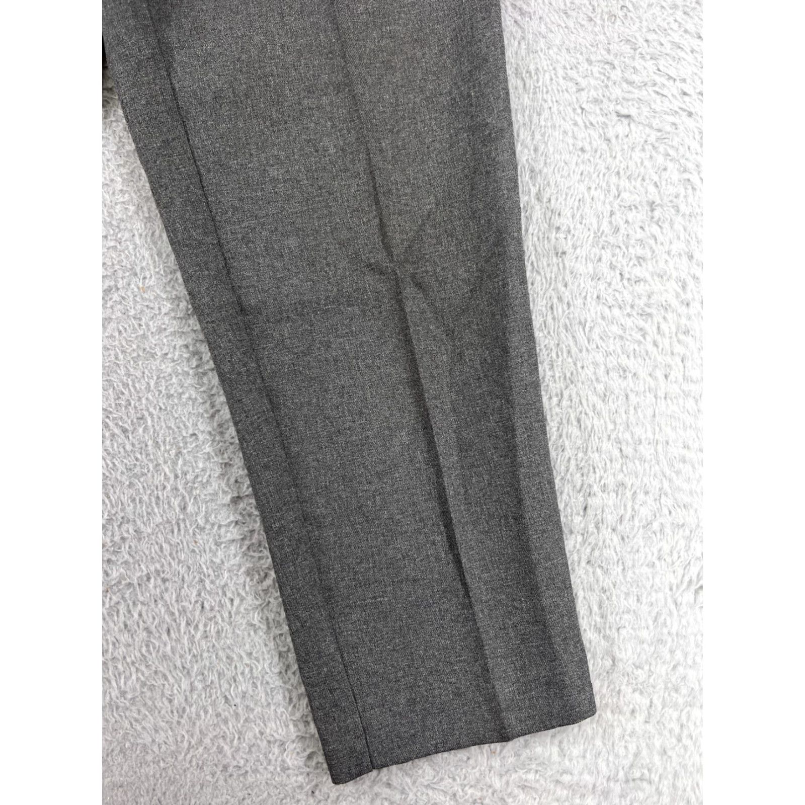 Vintage Alfred Dunner Pants Womens 8 Gray Elastic Waist Pull On Casual 100% Polyester Size 30" / US 8 / IT 44 - 5 Thumbnail