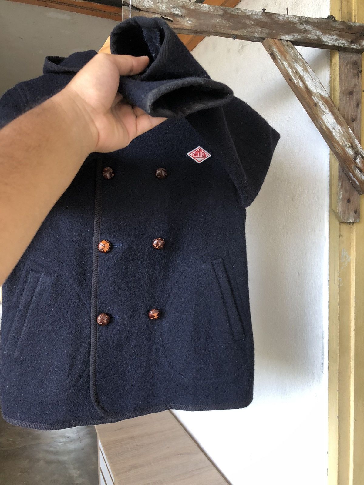 Danton Vintage Danton Wool Jacket Wt Hoodie Size XXS / US 00 / IT 34 - 9 Thumbnail