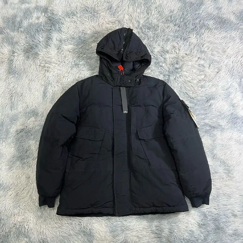 Stone Island Stone Island Black Cotton Down Jacket for Men 0089 Size US L / EU 52-54 / 3 - 1 Thumbnail