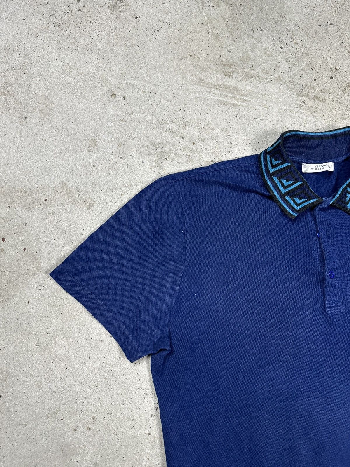 Versace Versace Collection Blue Navy Polo T Shirt Tee Size US XL / EU 56 / 4 - 5 Thumbnail