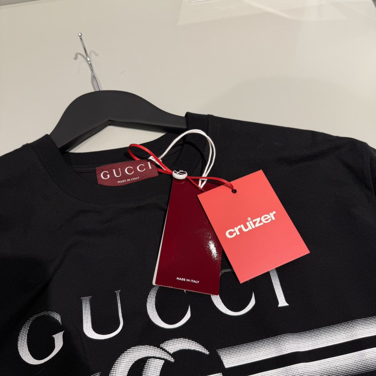 Gucci Gucci Cotton Jersey Gucci Print Tee Black Size US L / EU 52-54 / 3 - 5 Thumbnail