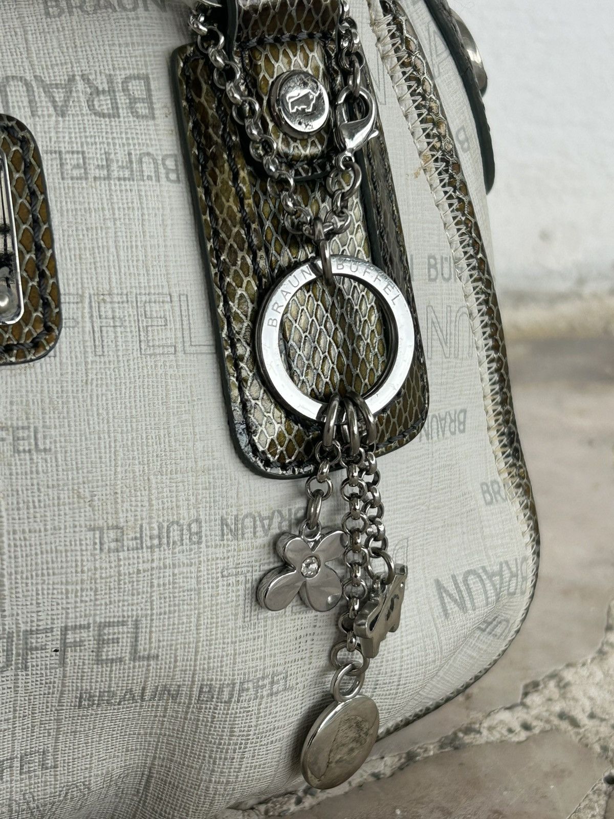 Braun Braun Buffel Mini Handle Beg Beige White Size ONE SIZE - 4 Thumbnail