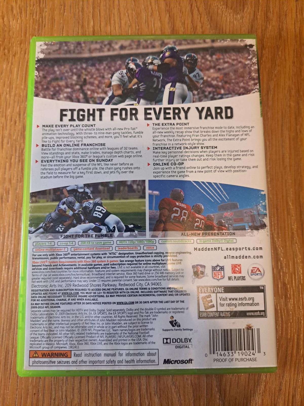 Other NFL Madden 10 Xbox 360 Video Game Size ONE SIZE - 2 Thumbnail