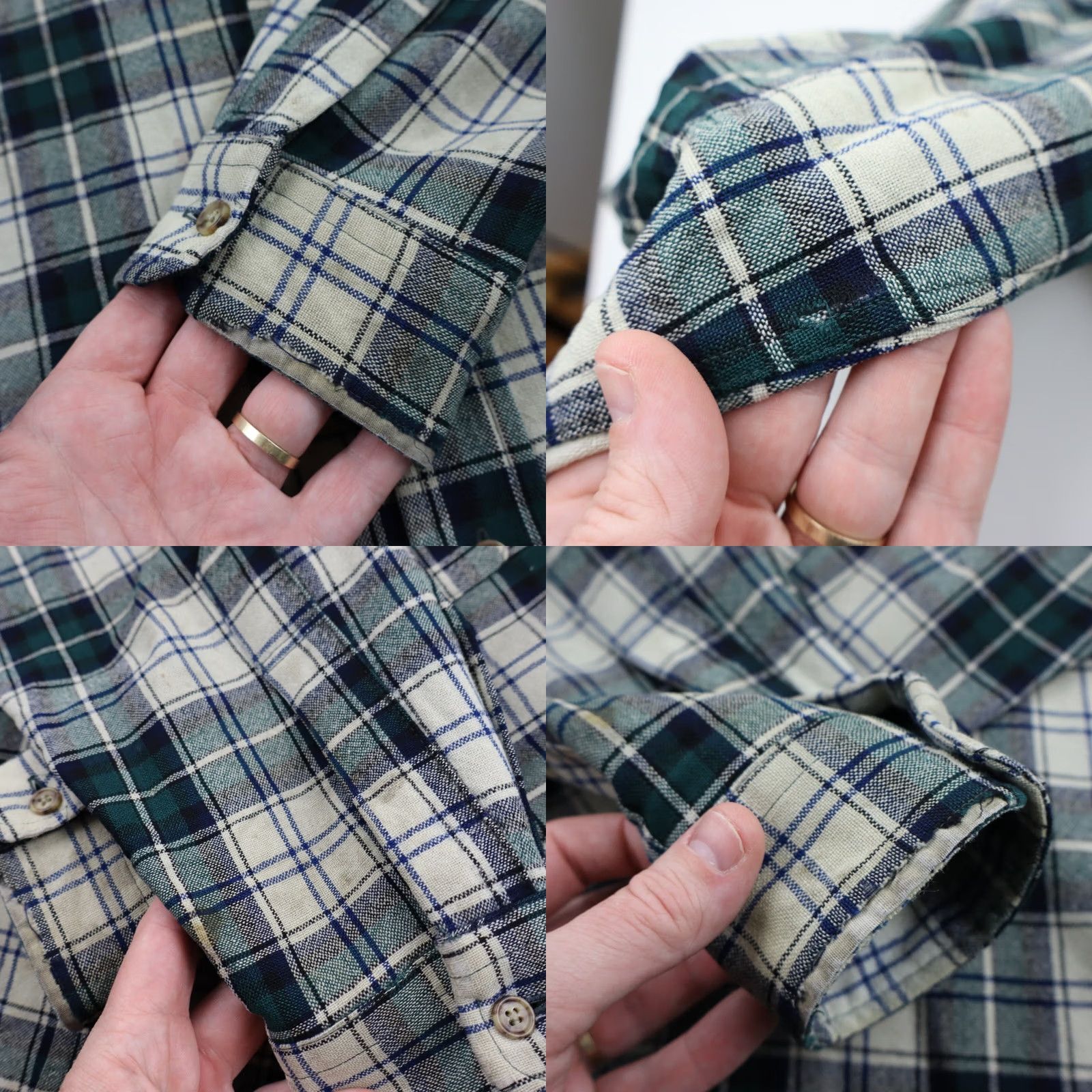 Pendleton Vtg Pendleton Wool Flannel Shadow Plaid Ombre Lodge Outdoor Shirt Mens Small Size US S / EU 44-46 / 1 - 9 Thumbnail