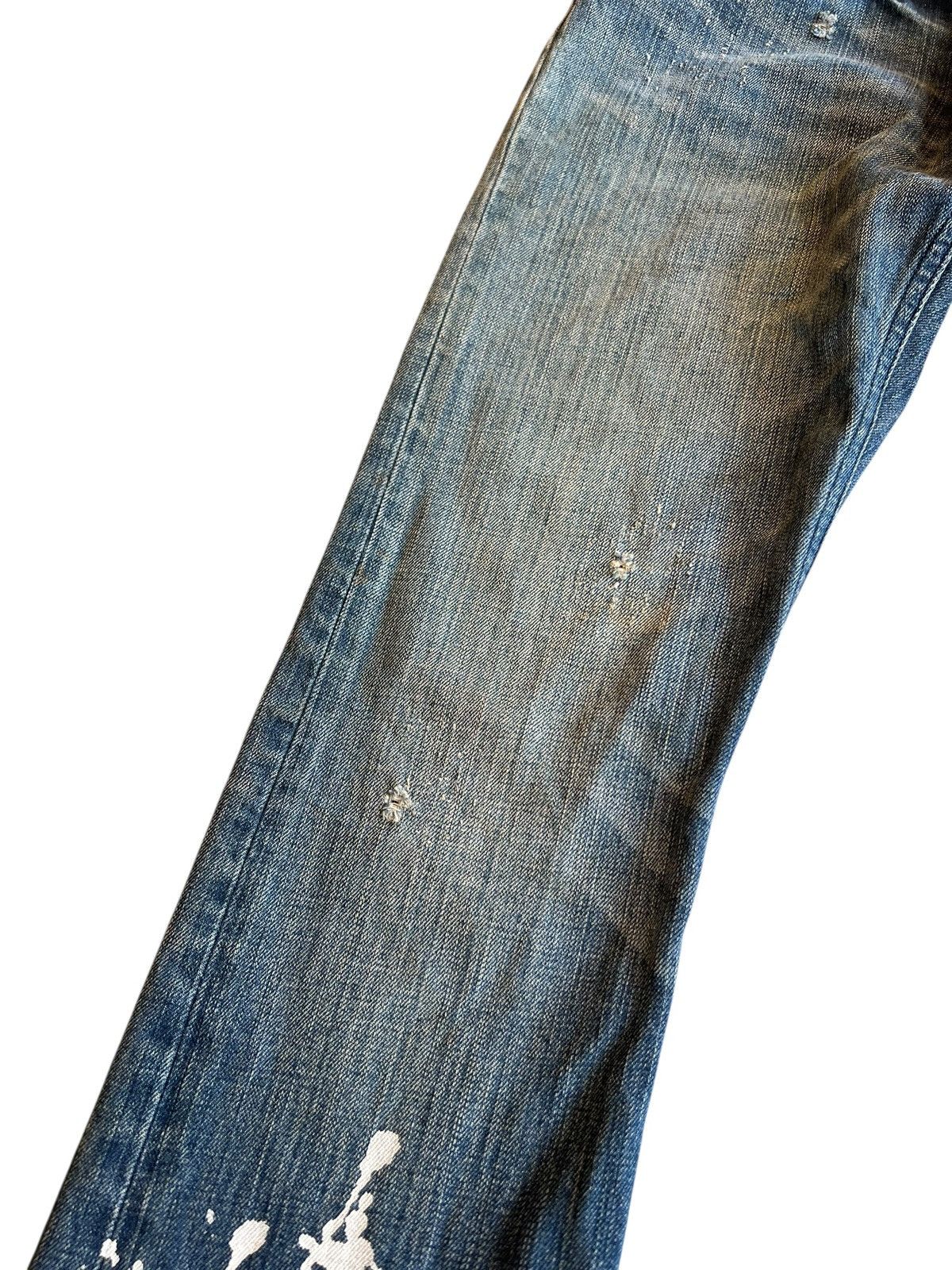 Japanese Brand Vintage Japanese Brand Burden Flare Distressed Painted Jean Size US 30 / EU 46 - 6 Thumbnail