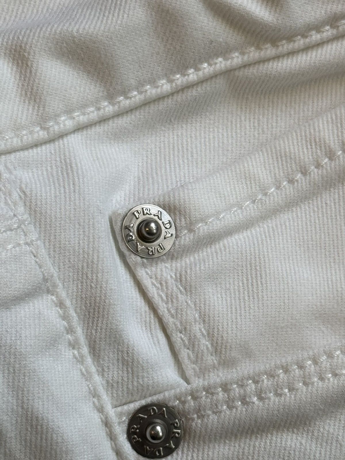 Prada Prada white jeans denim pants Size 25" / US 0 / IT 36 - 13 Thumbnail