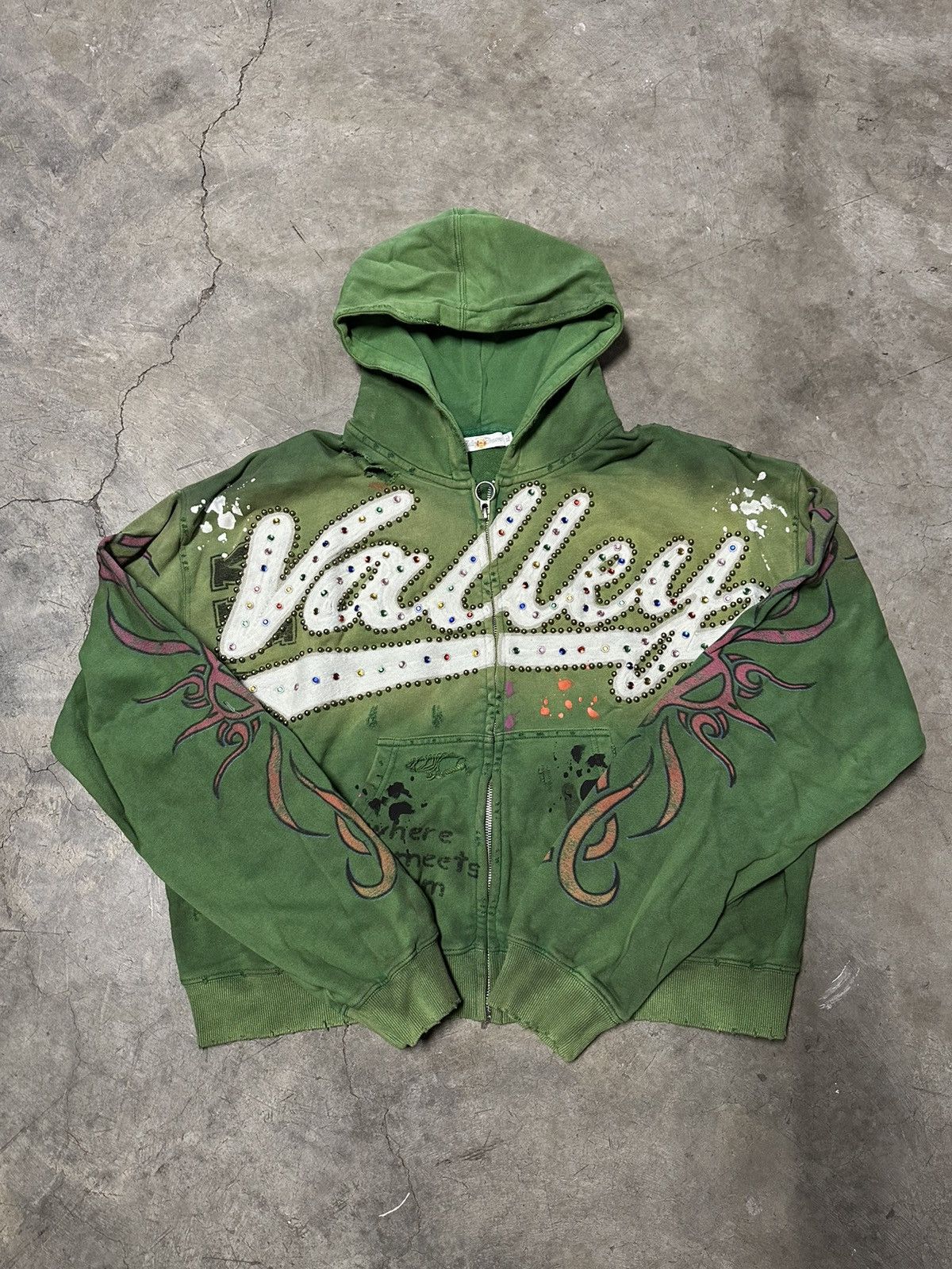 Vale Vale Hulk Armor zip up hoodie valelives valeforever | Grailed