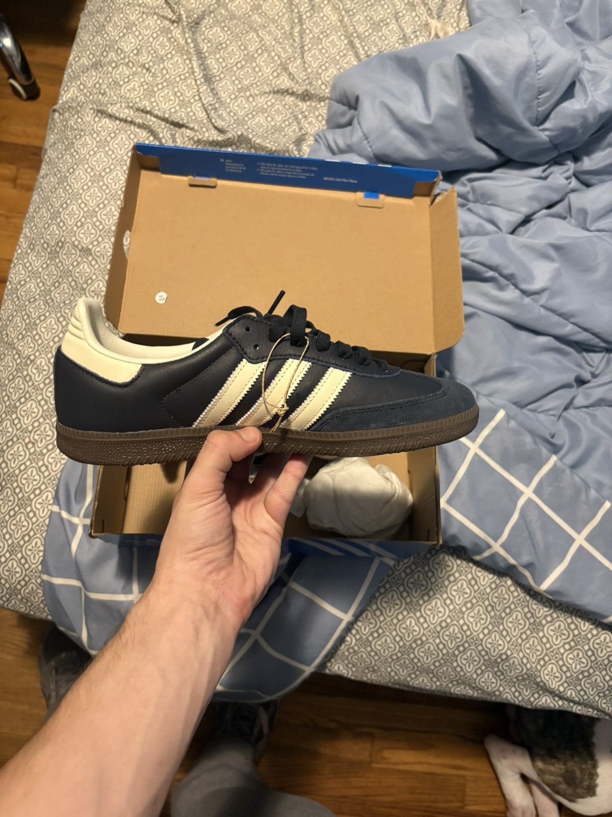 Adidas Sambas (Navy) Size US 9.5 / EU 42-43 - 4 Thumbnail