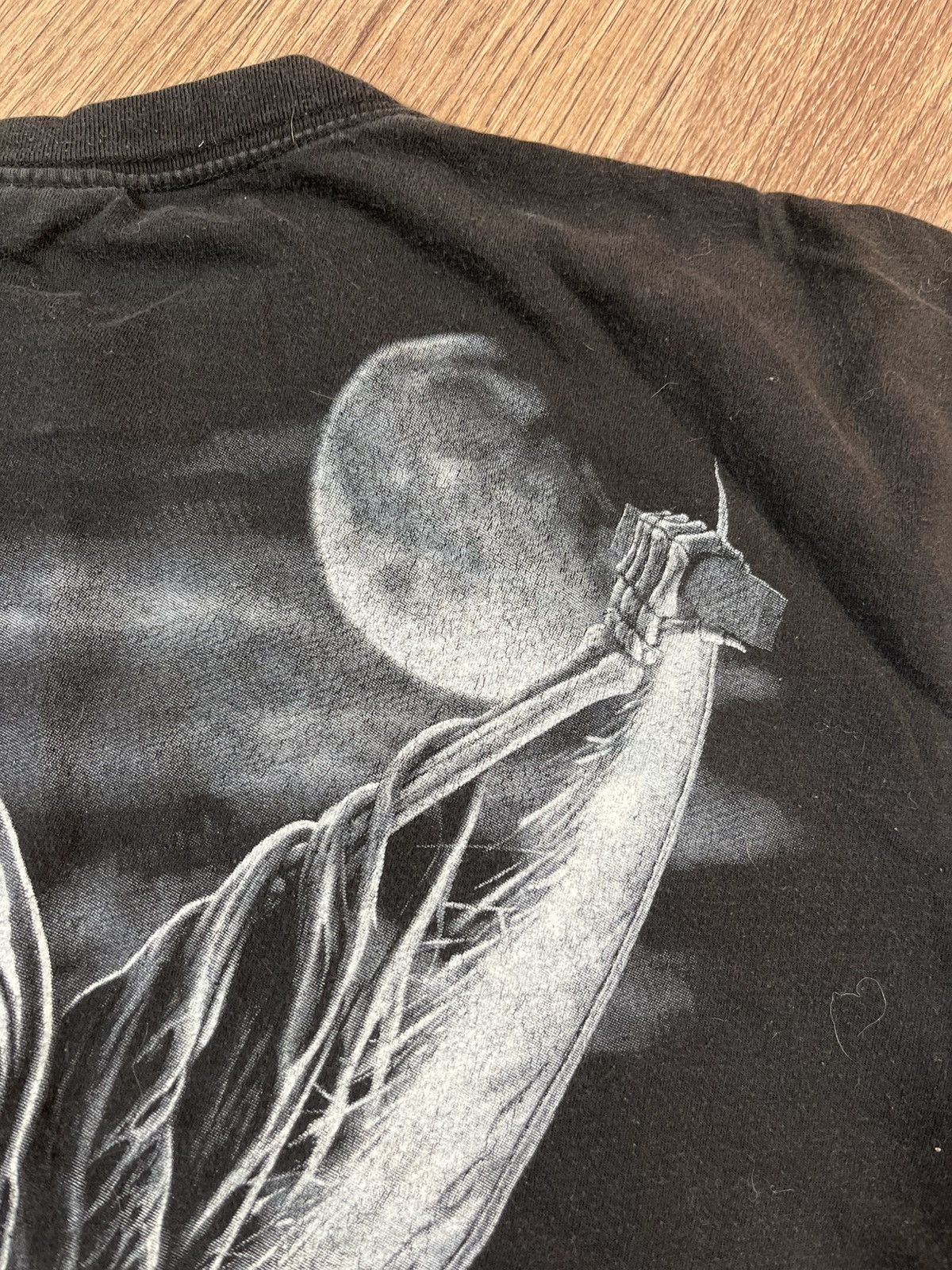 Vintage Vintage Spiral Gothic Distressed Faded Y2K T Shirt Size US XL / EU 56 / 4 - 10 Thumbnail