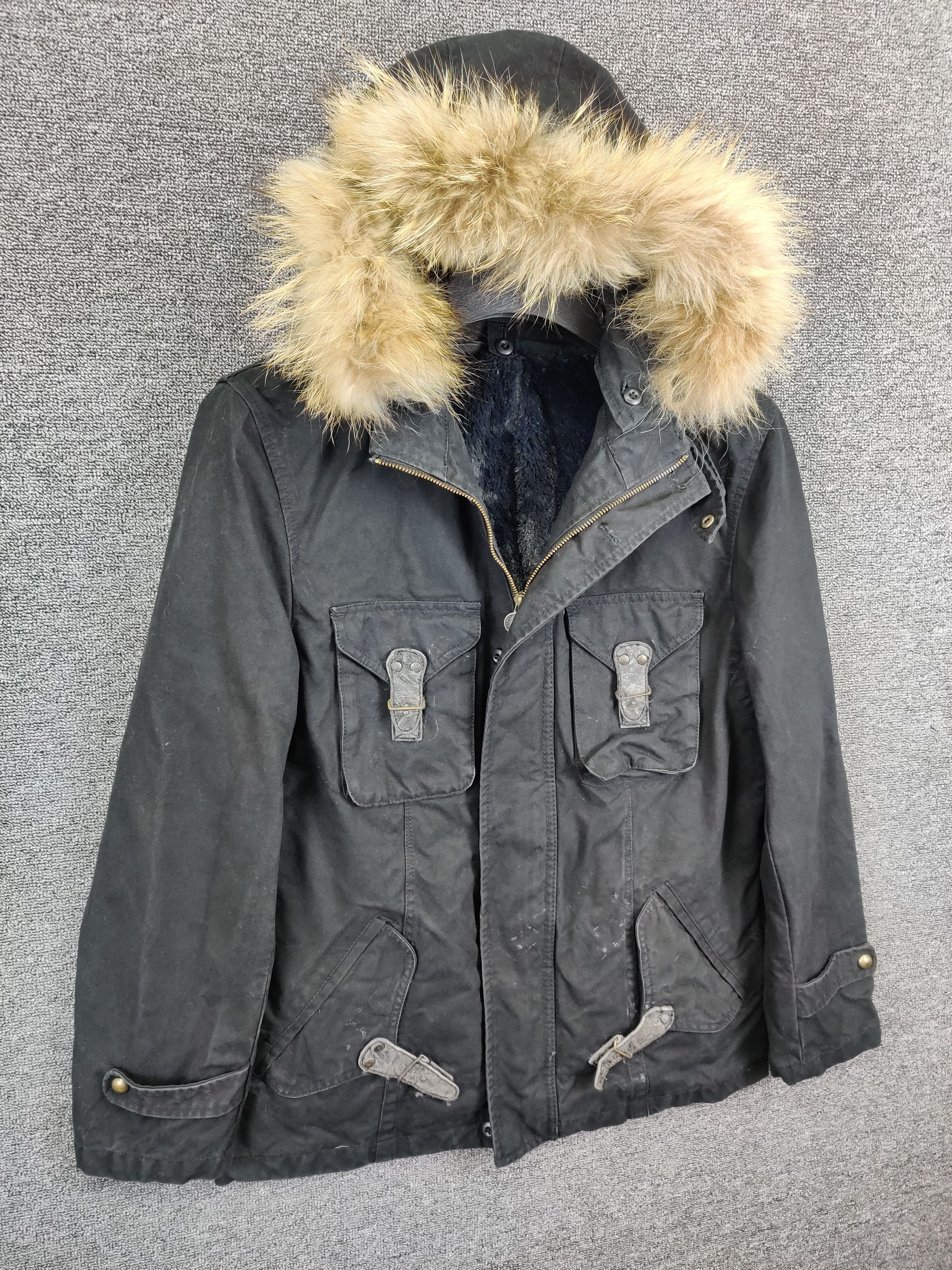 PPFM Vintage 90s PPFM Moleskin Bondage Fur Jacket Size US M / EU 48-50 / 2 - 4 Thumbnail