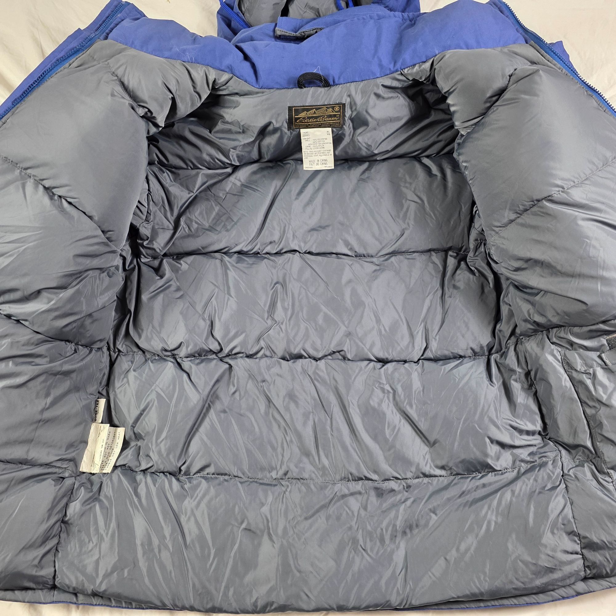 Eddie Bauer Eddie Bauer Gore Tex Mens XL Blue Goose Down Fill Hooded Win Size US XL / EU 56 / 4 - 3 Thumbnail