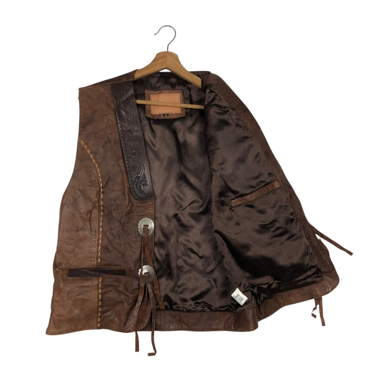 Japanese Brand 🔥VINTAGE KOBLER JACKET GENUINE LEATHER COWBOY ISSEY MOYAKE Size US M / EU 48-50 / 2 - 13 Thumbnail