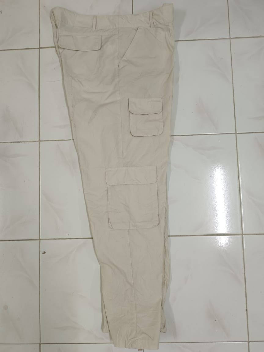 Japanese Brand Streetwear Society Baggy Wide Leg Cargo Parachute Pants Size US 39 - 4 Thumbnail