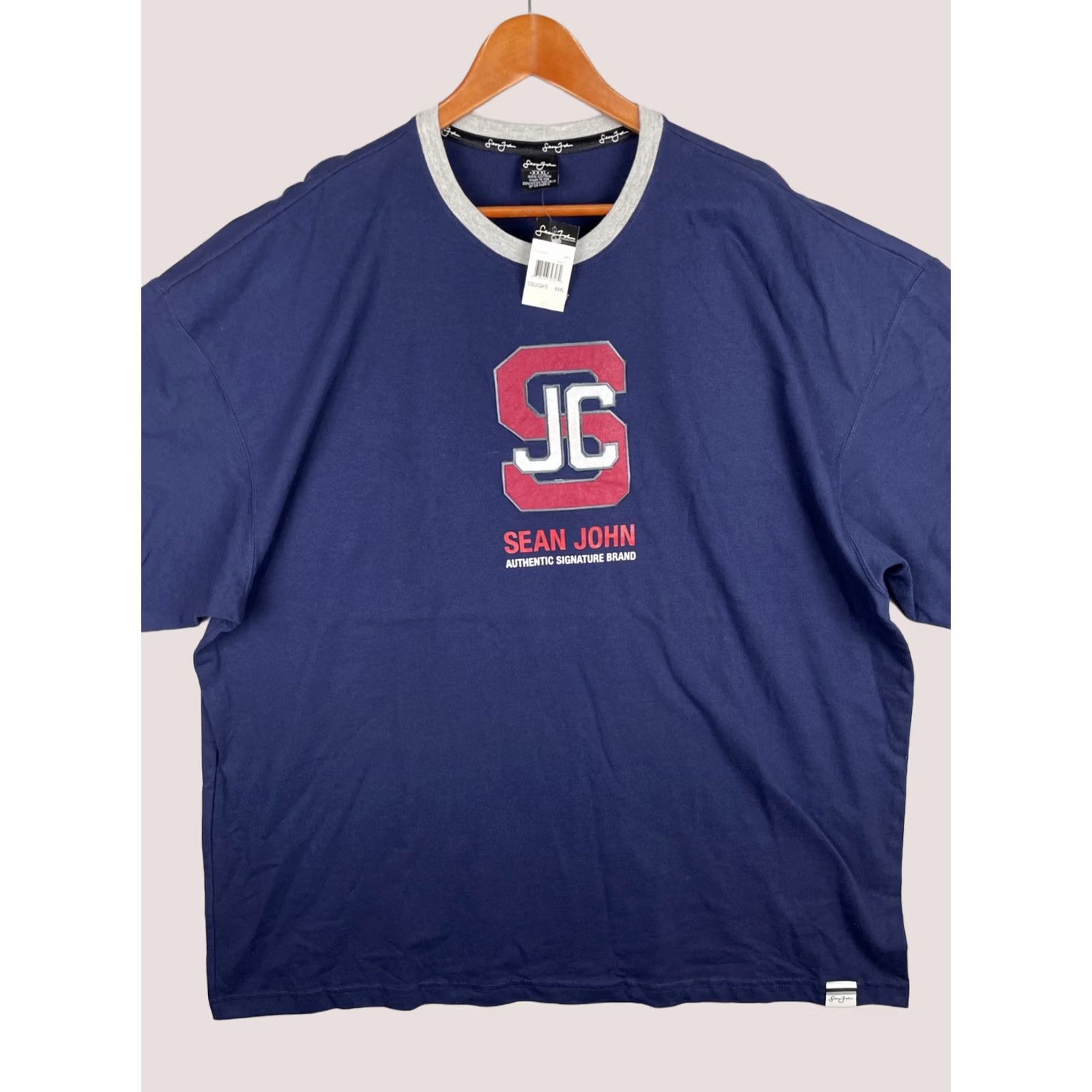 Sean John VINTAGE Sean John Shirt Mens 3XL Navy Blue Rag Hip Hop Streetwear Tee Y2K Shirt Mens Blue Graphic Print Crew Neck Short Sleeve Logo 2000s Mens Size US XXL / EU 58 / 5 - 1 Thumbnail