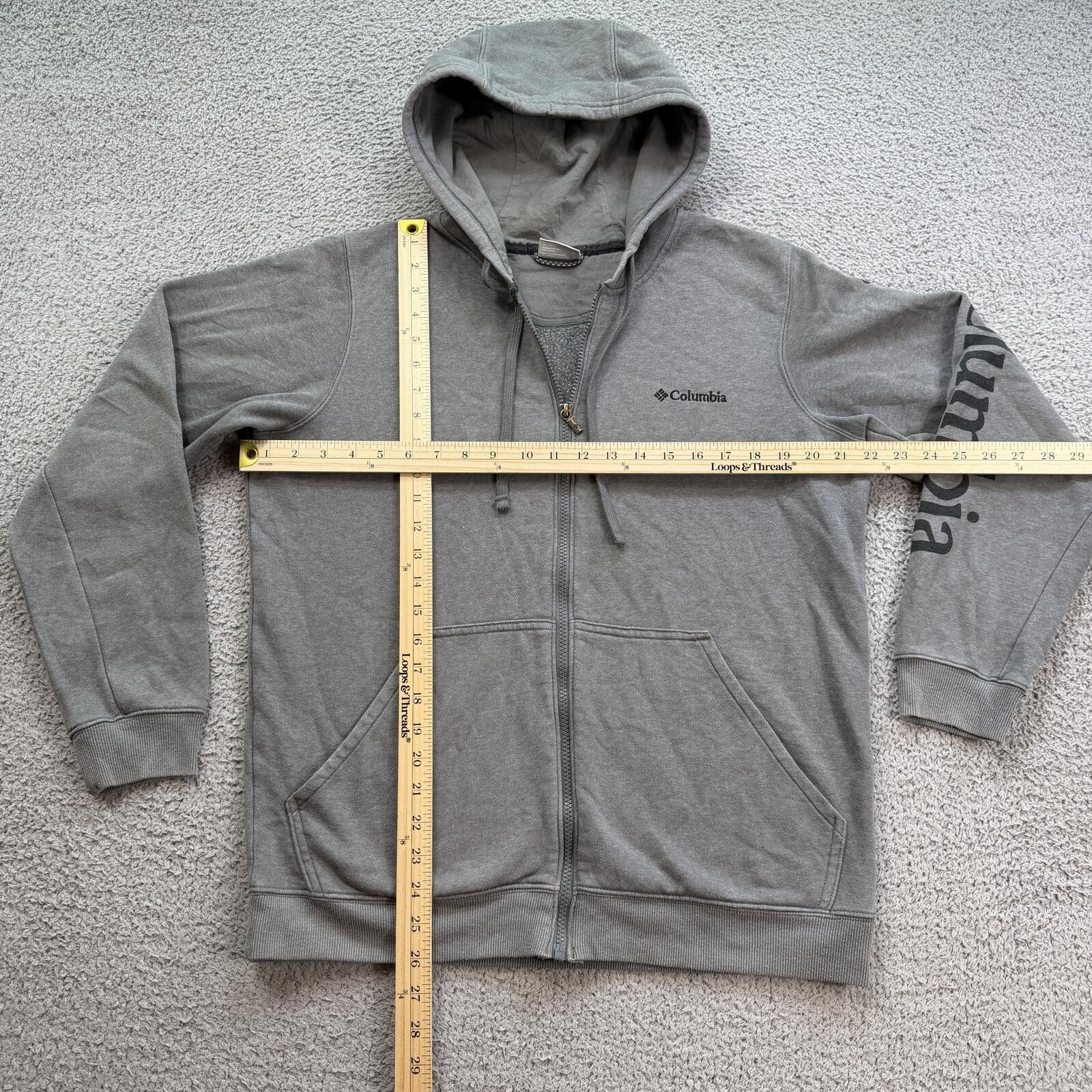 Columbia Columbia Hart Mountain Full Zip Hoodie Gray Fleece Men M Size US L / EU 52-54 / 3 - 3 Thumbnail